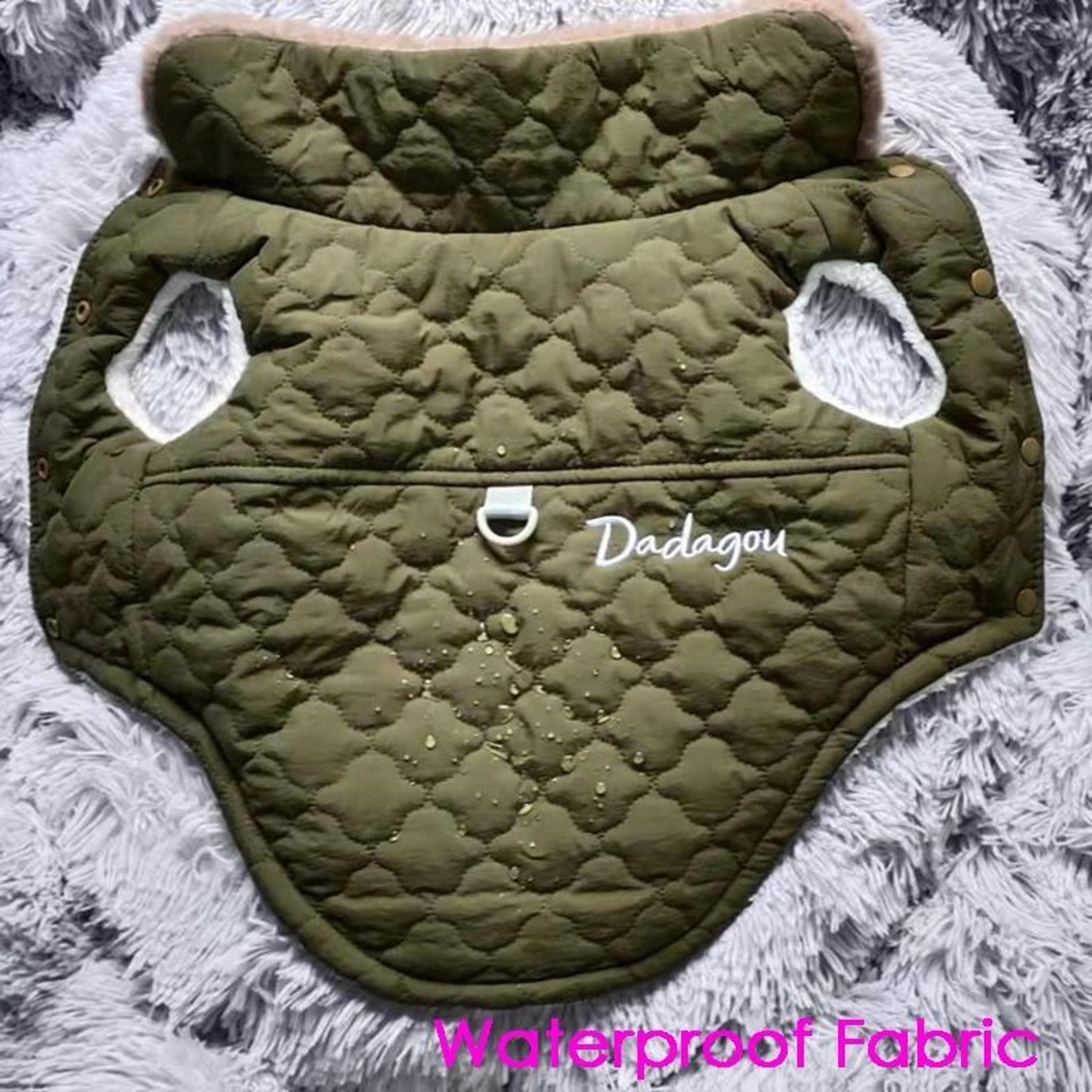 Waterproof Fur Collar Dog Jacket Winter Warm Fleece Pet Vest 3