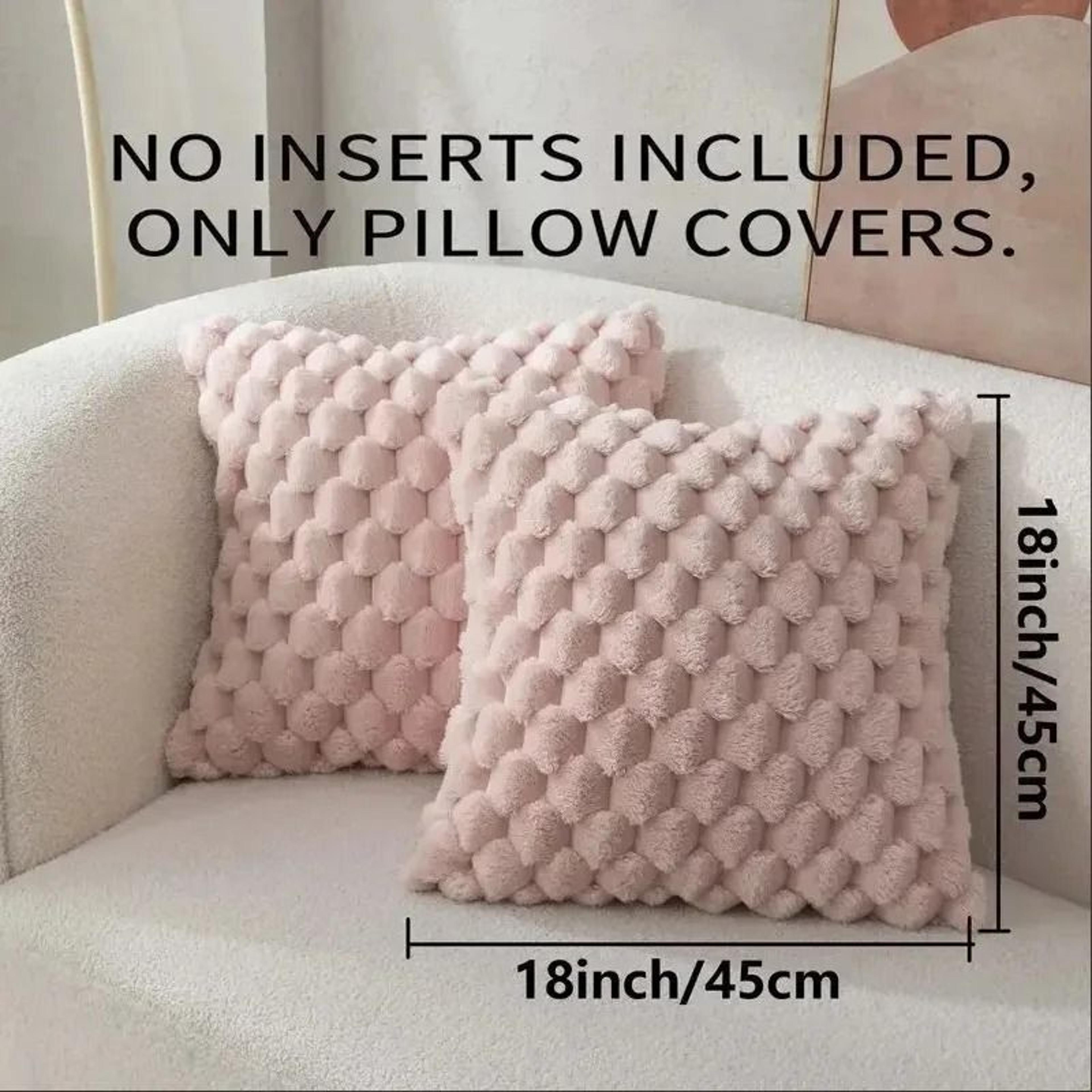 Pineapple Grid Turtle Pattern Soft Plush Throw Pillowcase Cream White 8