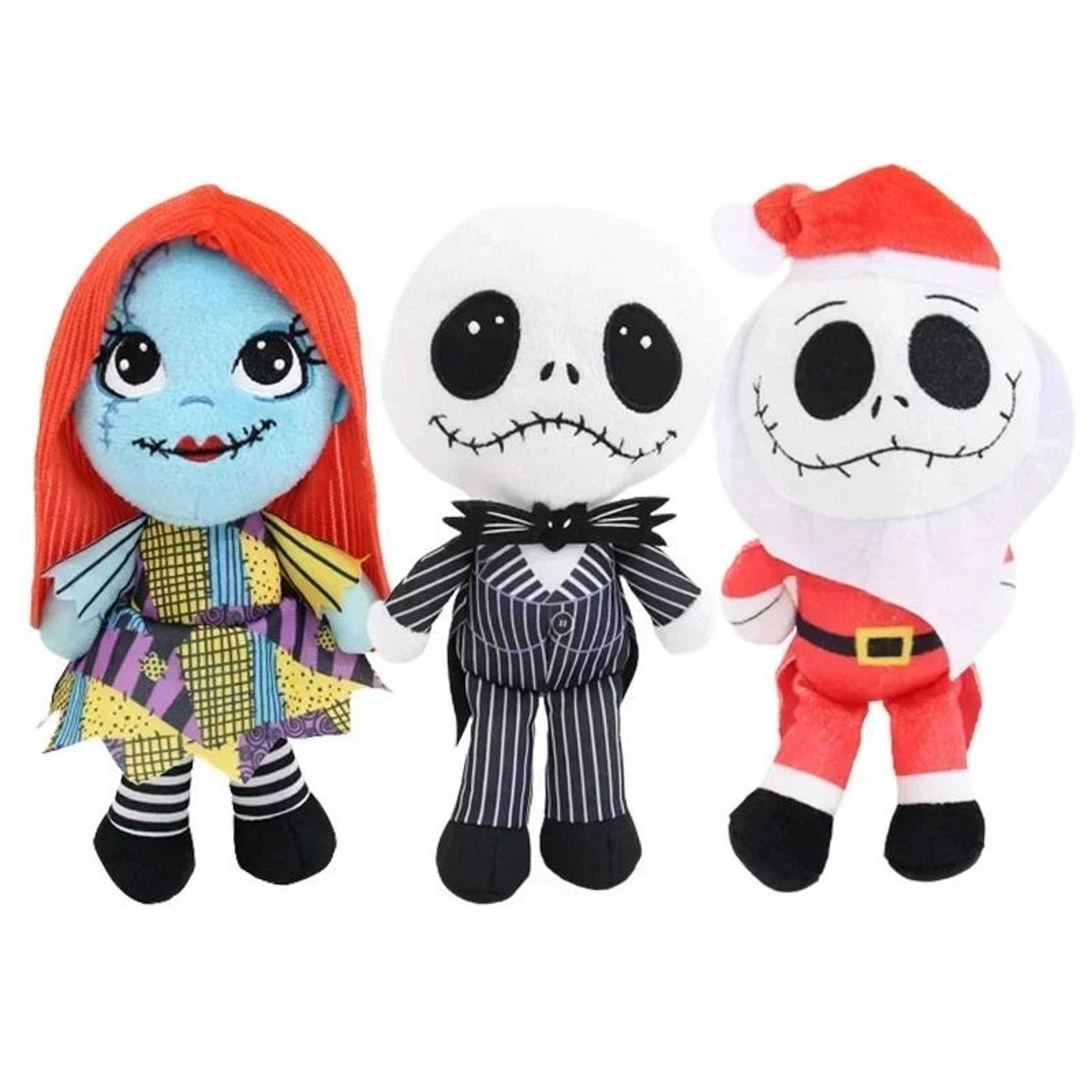 nightmare before christmas jack skellington and sally plush toy