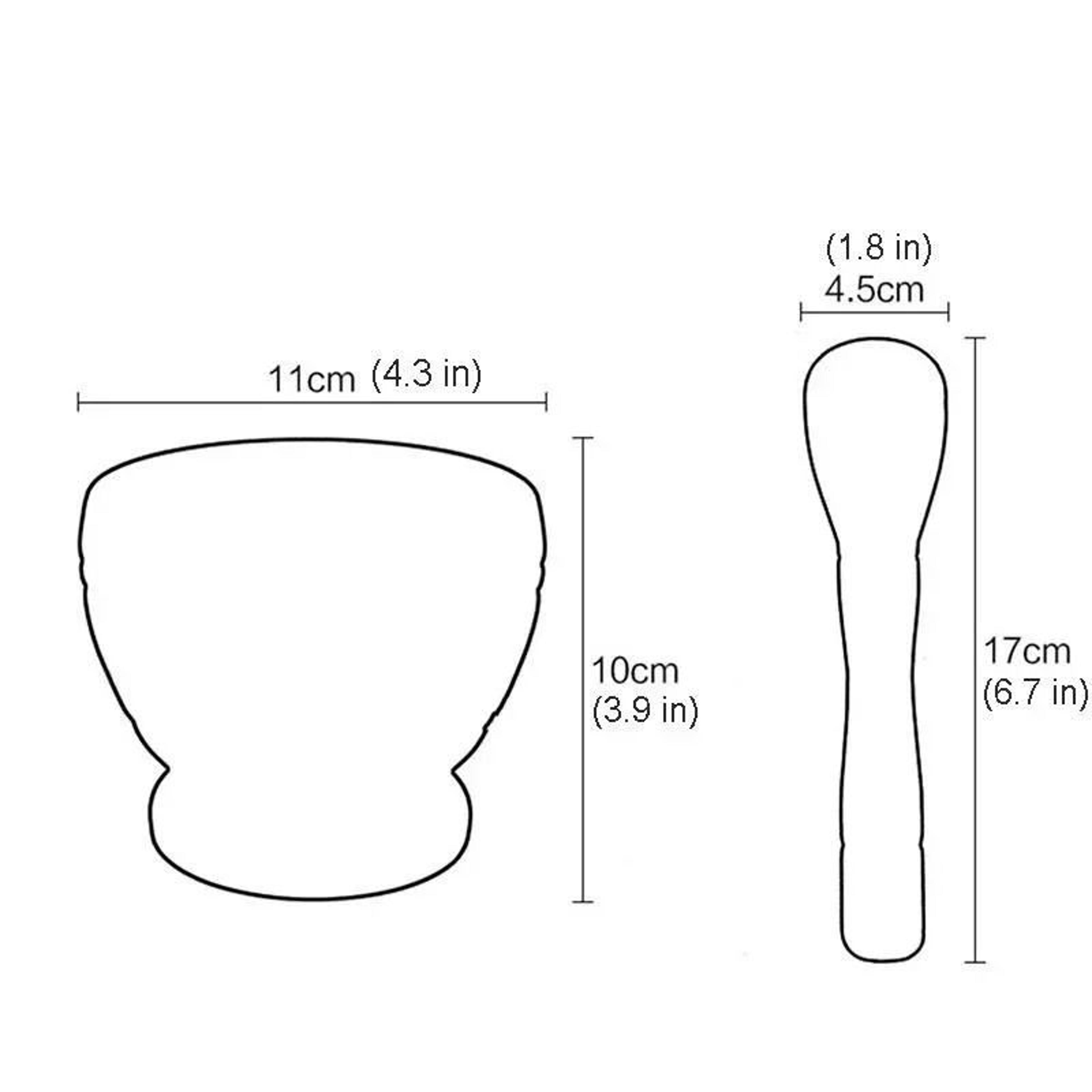 Resin Mortar And Pestle Set For Garlic Herb And Spice Grinding 5