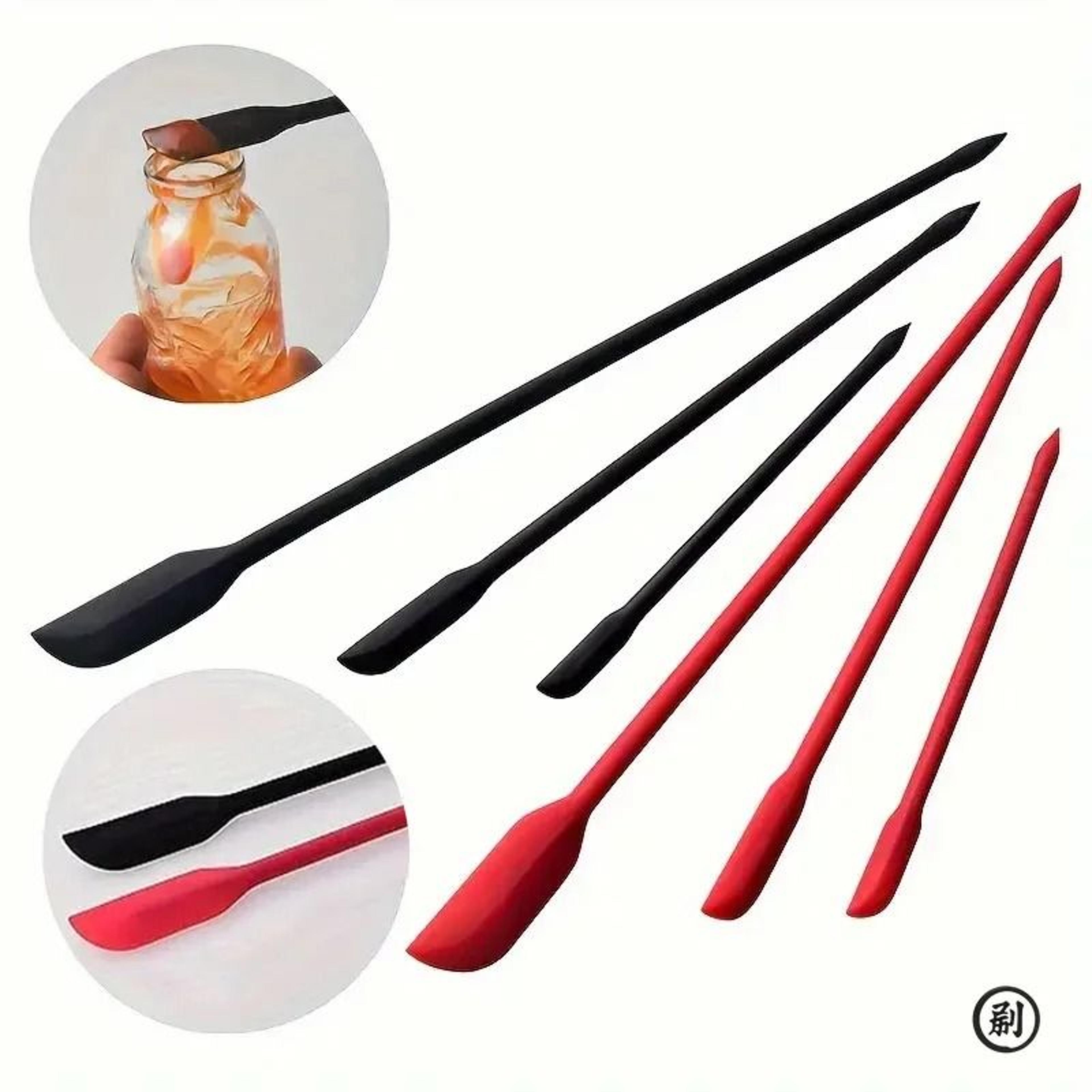 Mini Silicone Spatula Set For Jars Bottles And Everyday Kitchen Use 0