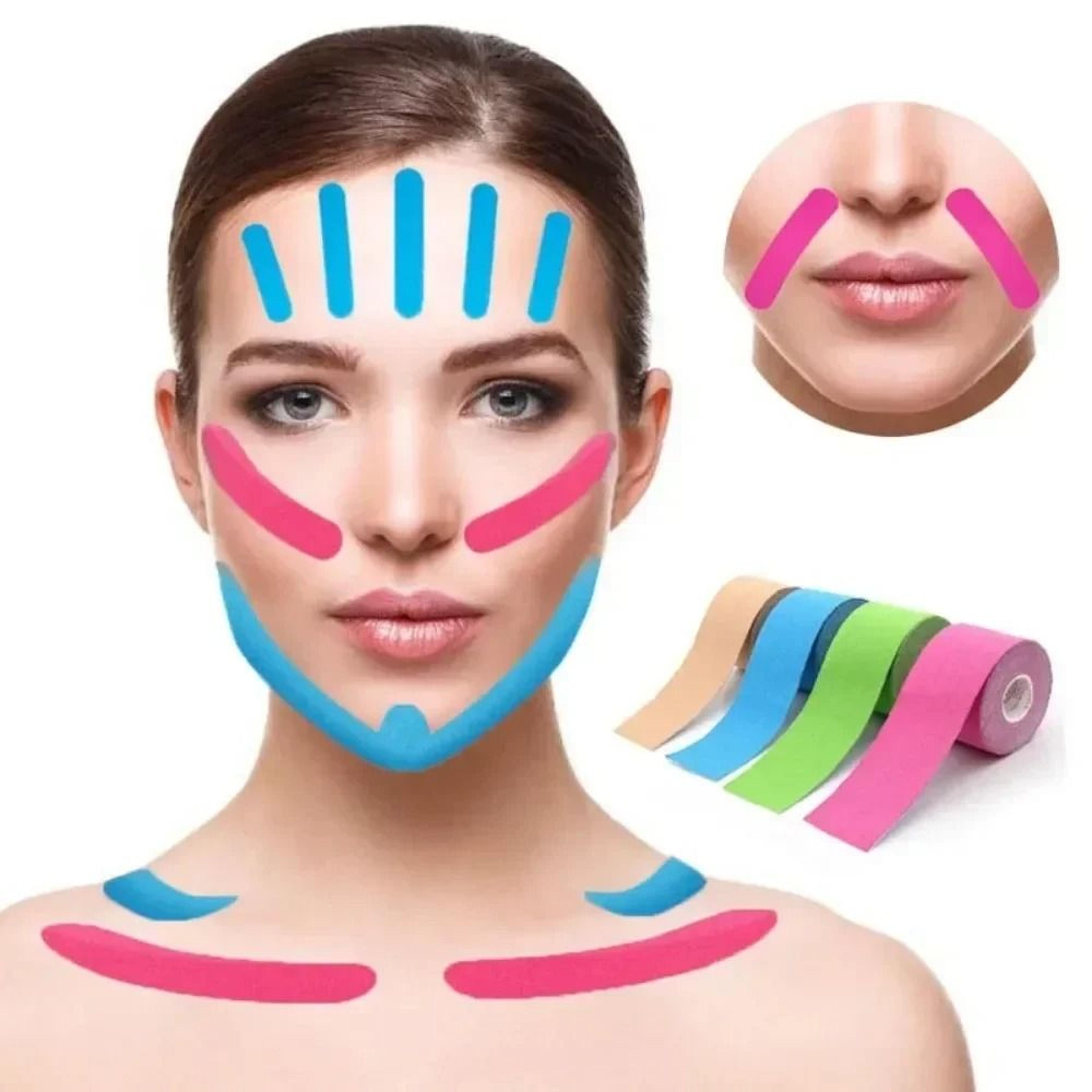 Kinesiology Face Lifting Tape For V Line Neck And Eye Wrinkle Support 3