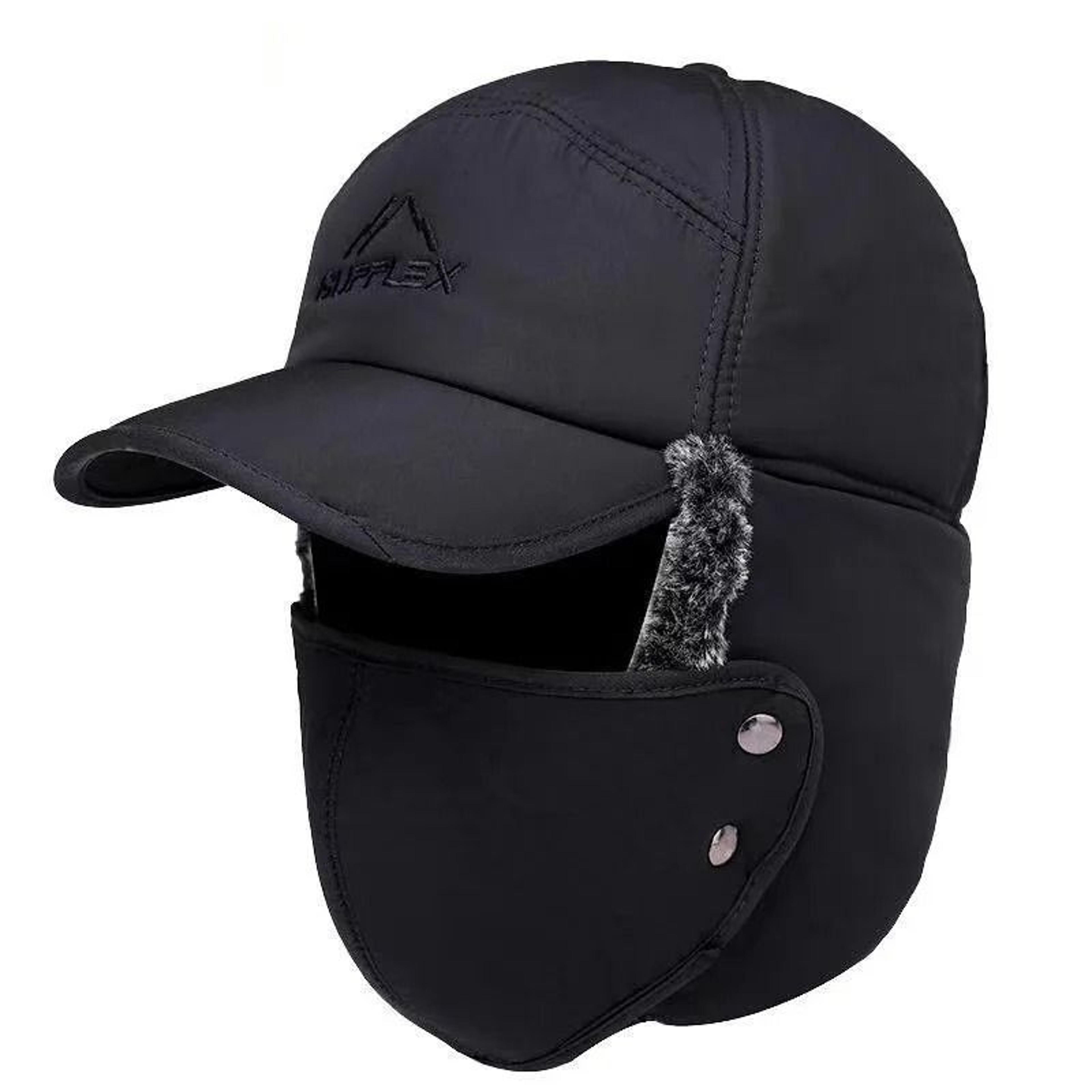 Winter Thick Artificial Fur Baseball Hat For Cold Weather Outdoor Use 7