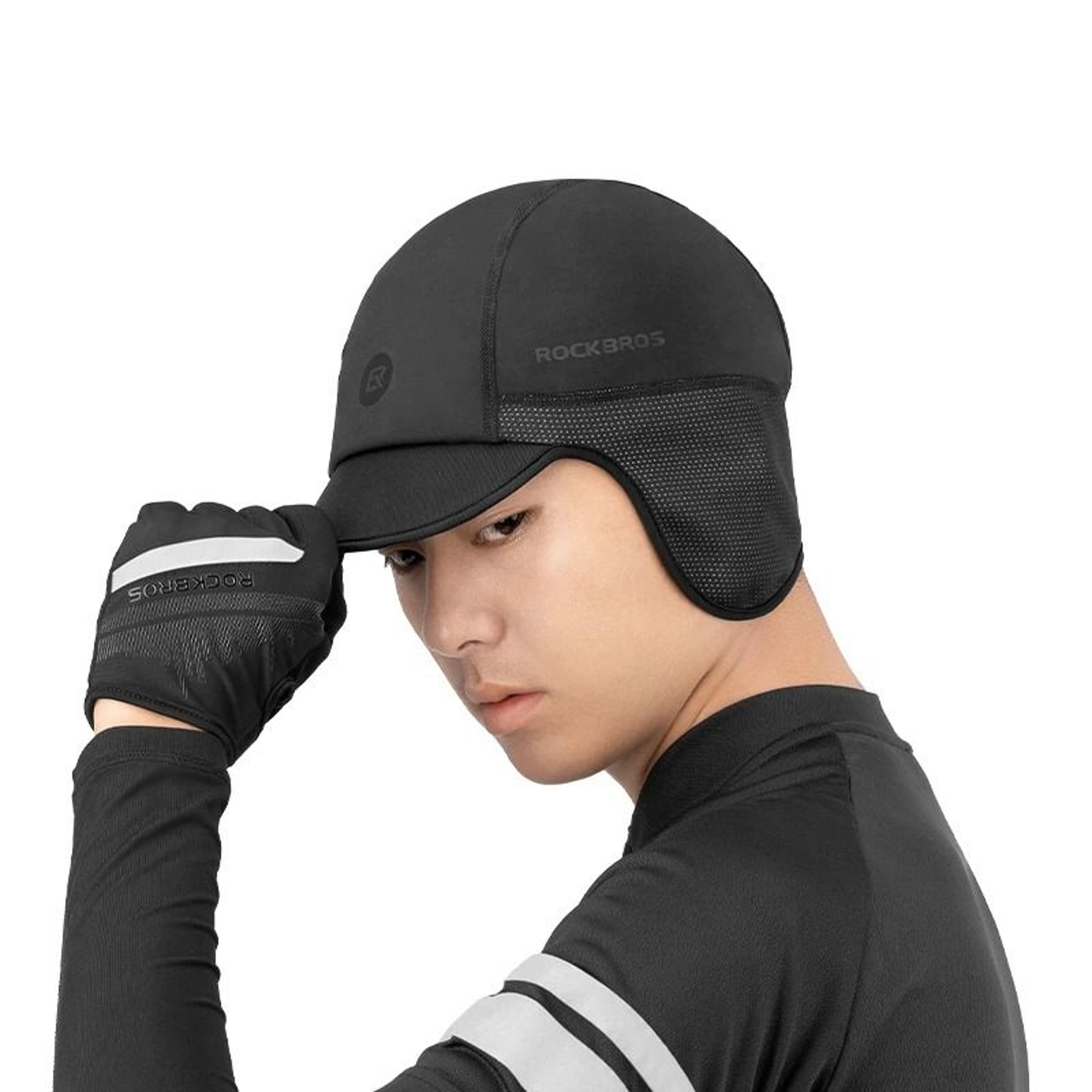 Winter Windproof Thermal Cycling Cap With Fleece And Ear Protection 5