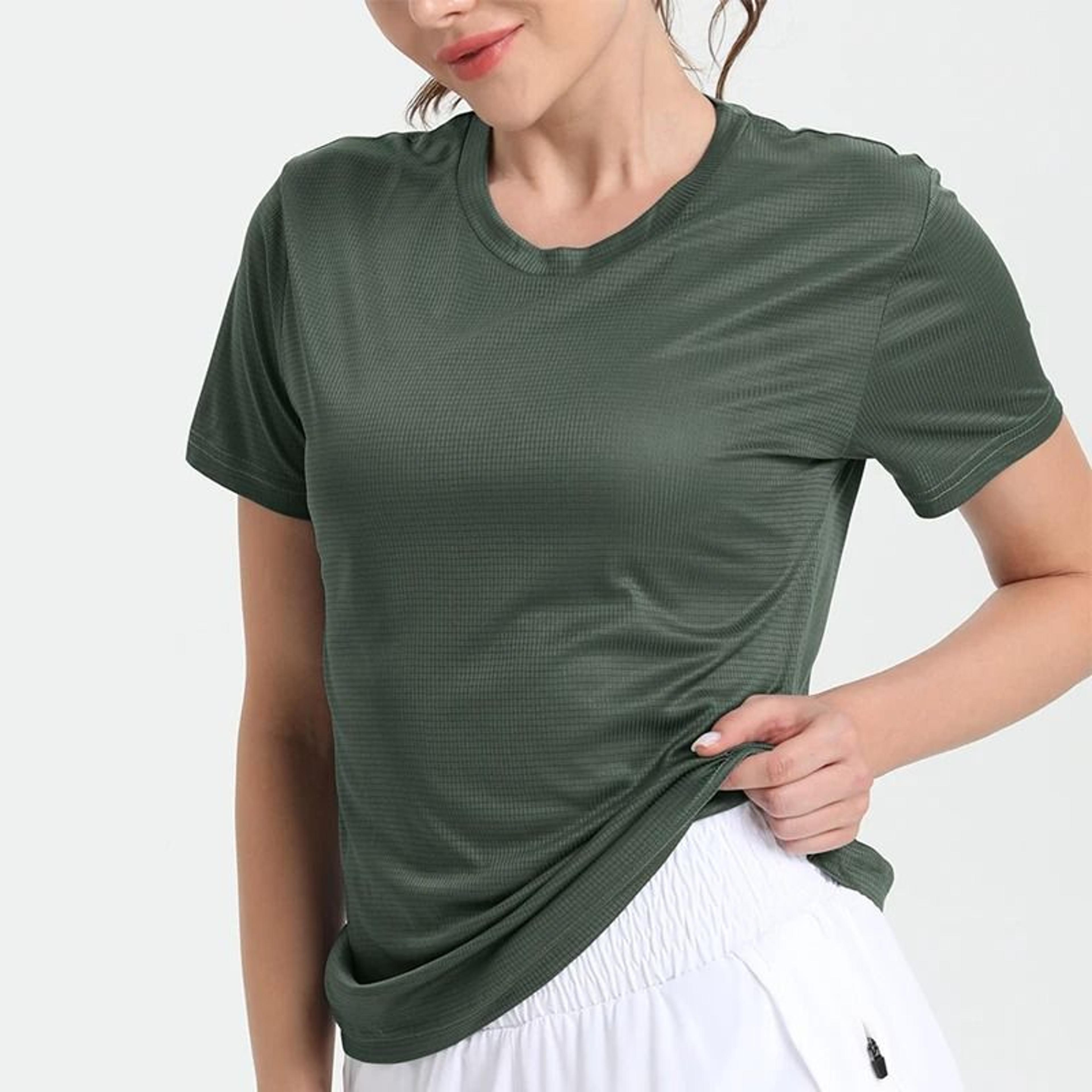 Womens Ultralight Quick Dry Sport T Shirt Breathable Running Gym Compression Shirt 10