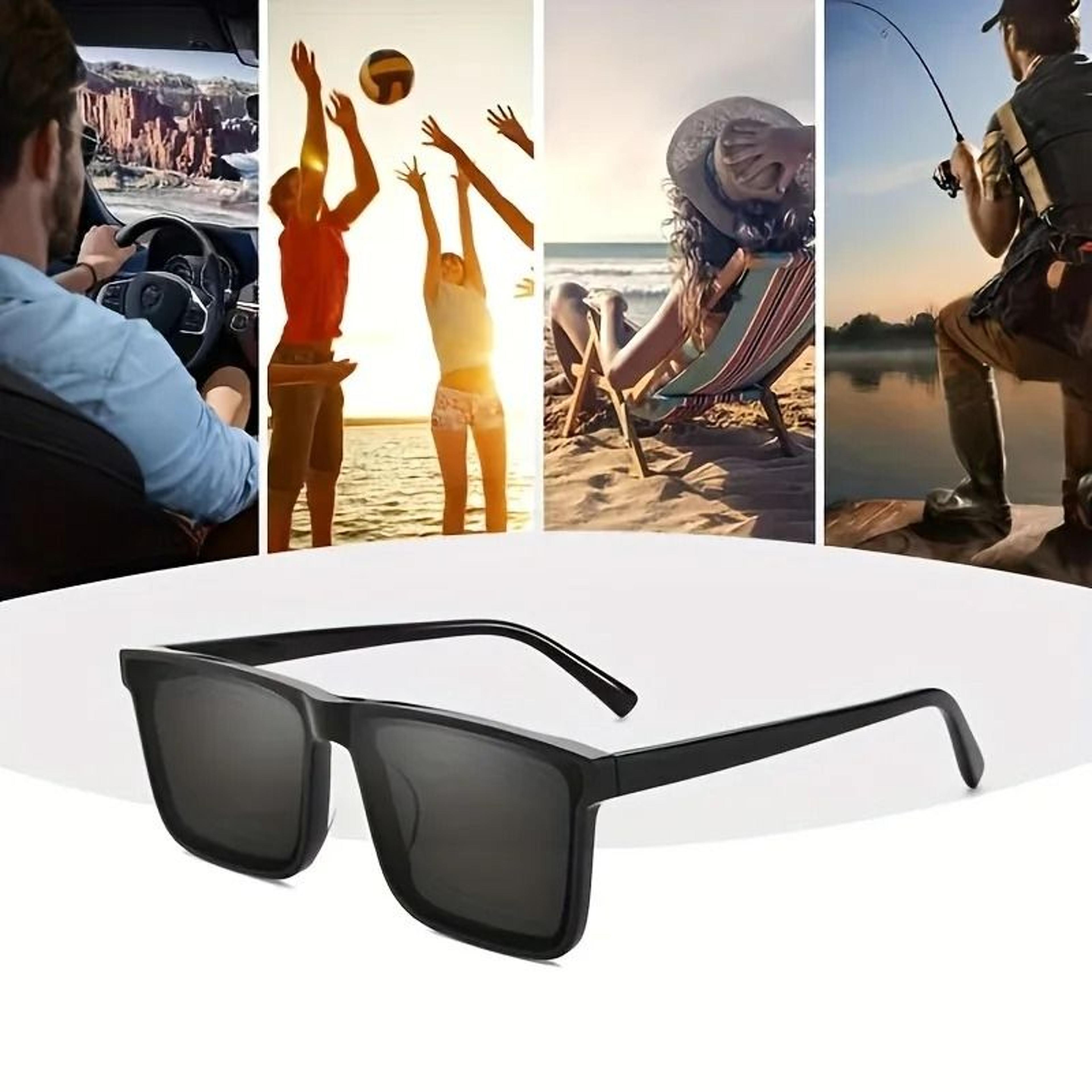 Simple Black Square Fashion Glasses For Men And Women 6