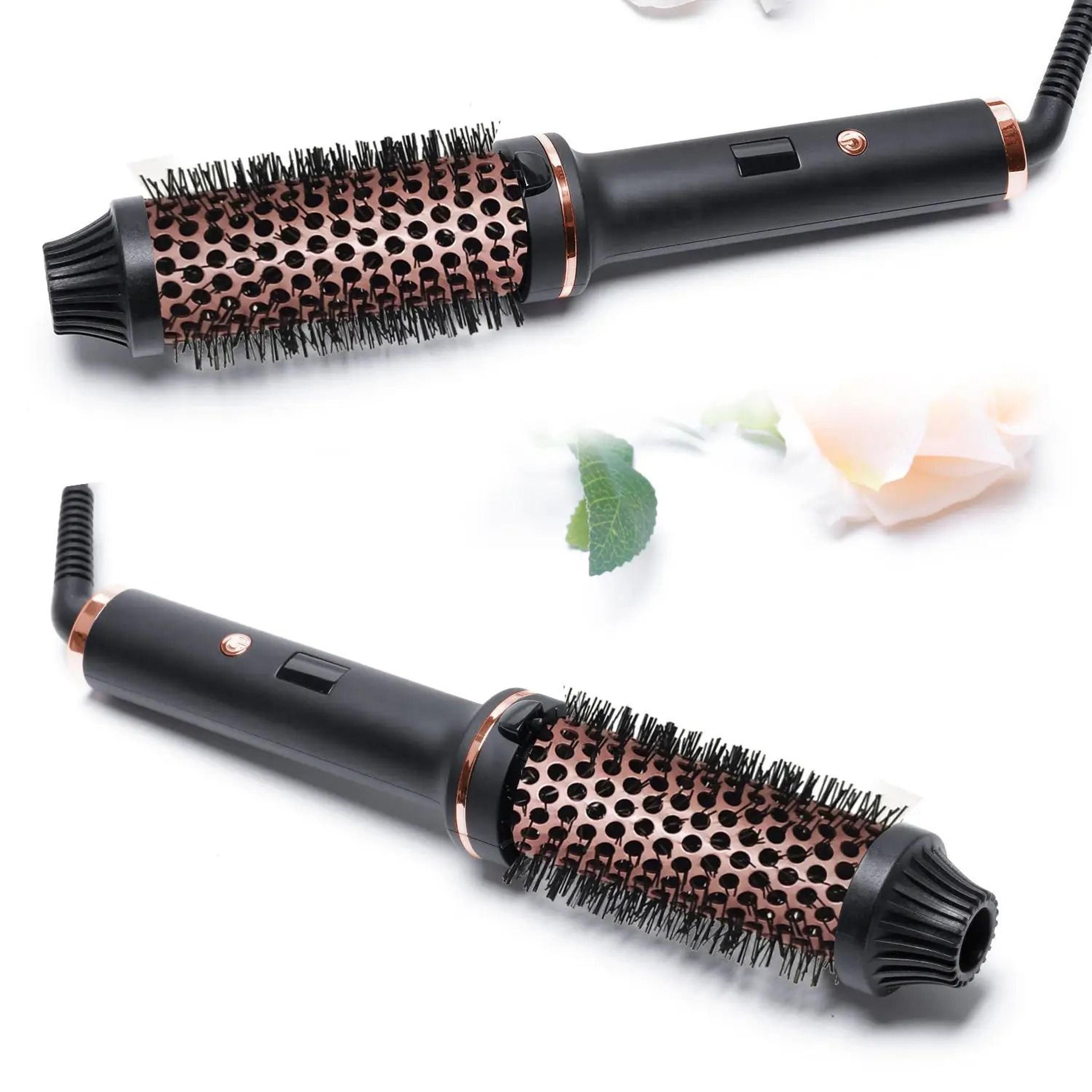 Hair Curler Rotating Brush Heat Hair Straightener Hot Comb Round Brush 6