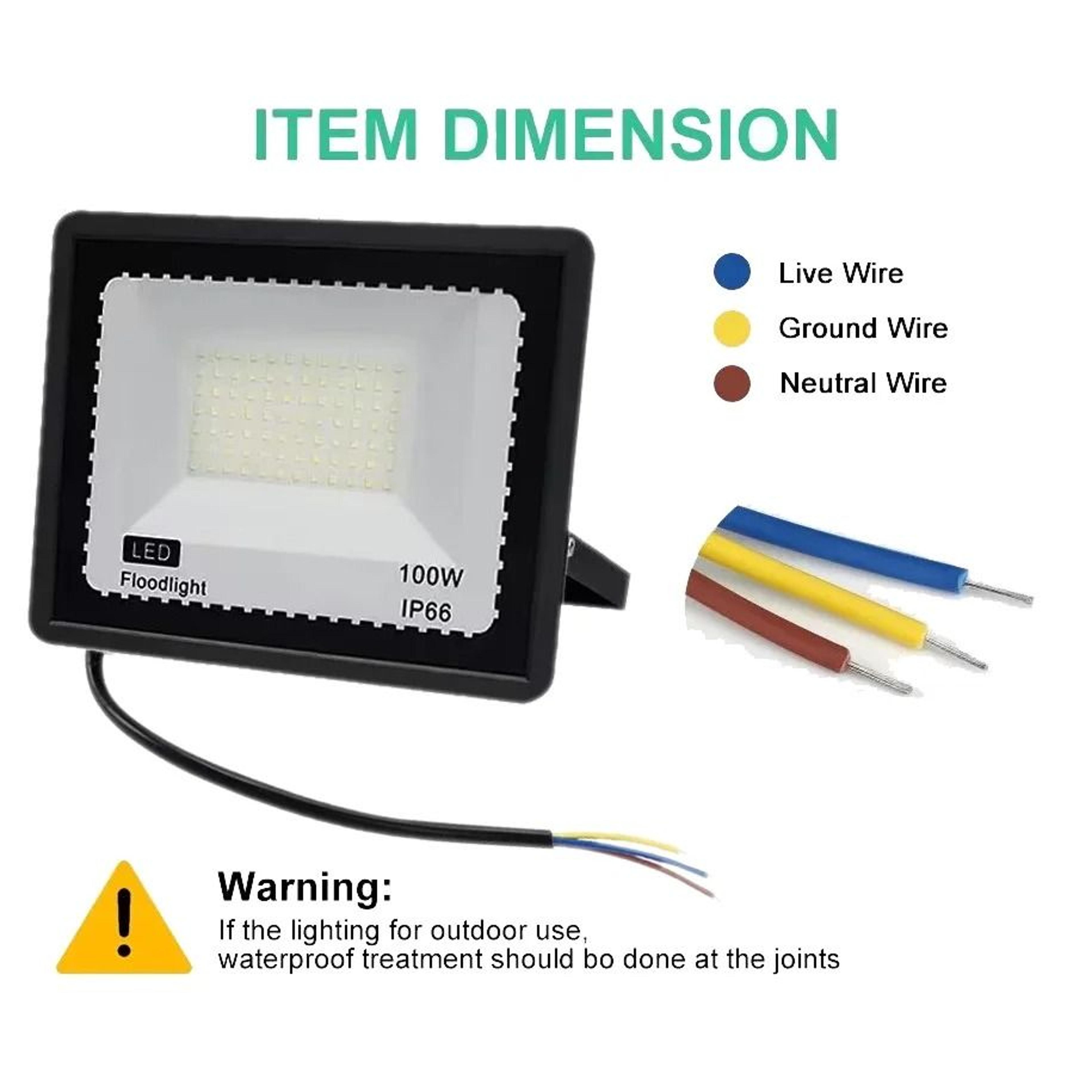 LED Outdoor Floodlight With Or Without Motion Sensor Waterproof Garden Wall Light 3