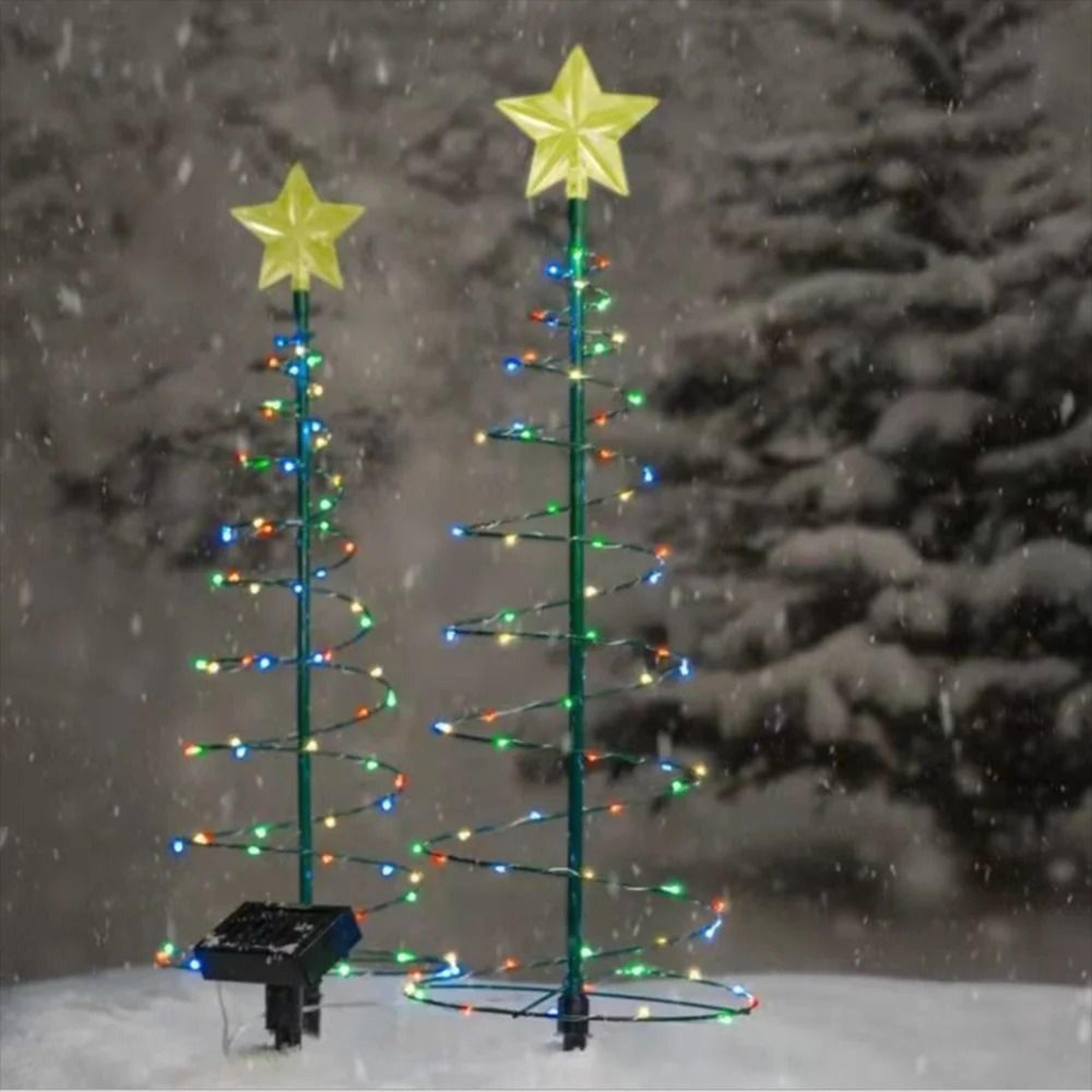 Solar Garden Christmas Tree Lights 7
