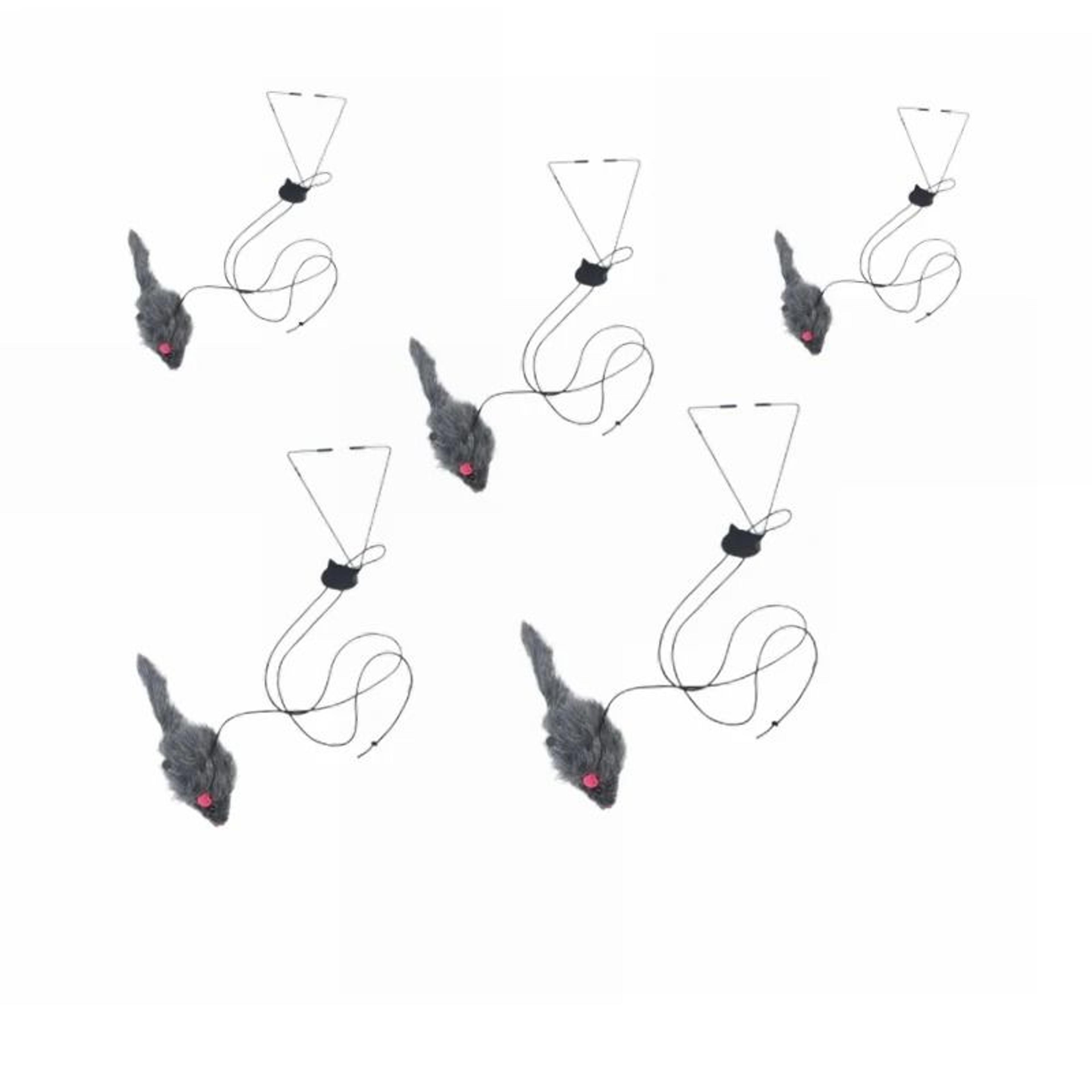 Interactive Door Hanging Cat Toy With Black Mouse Teaser 8
