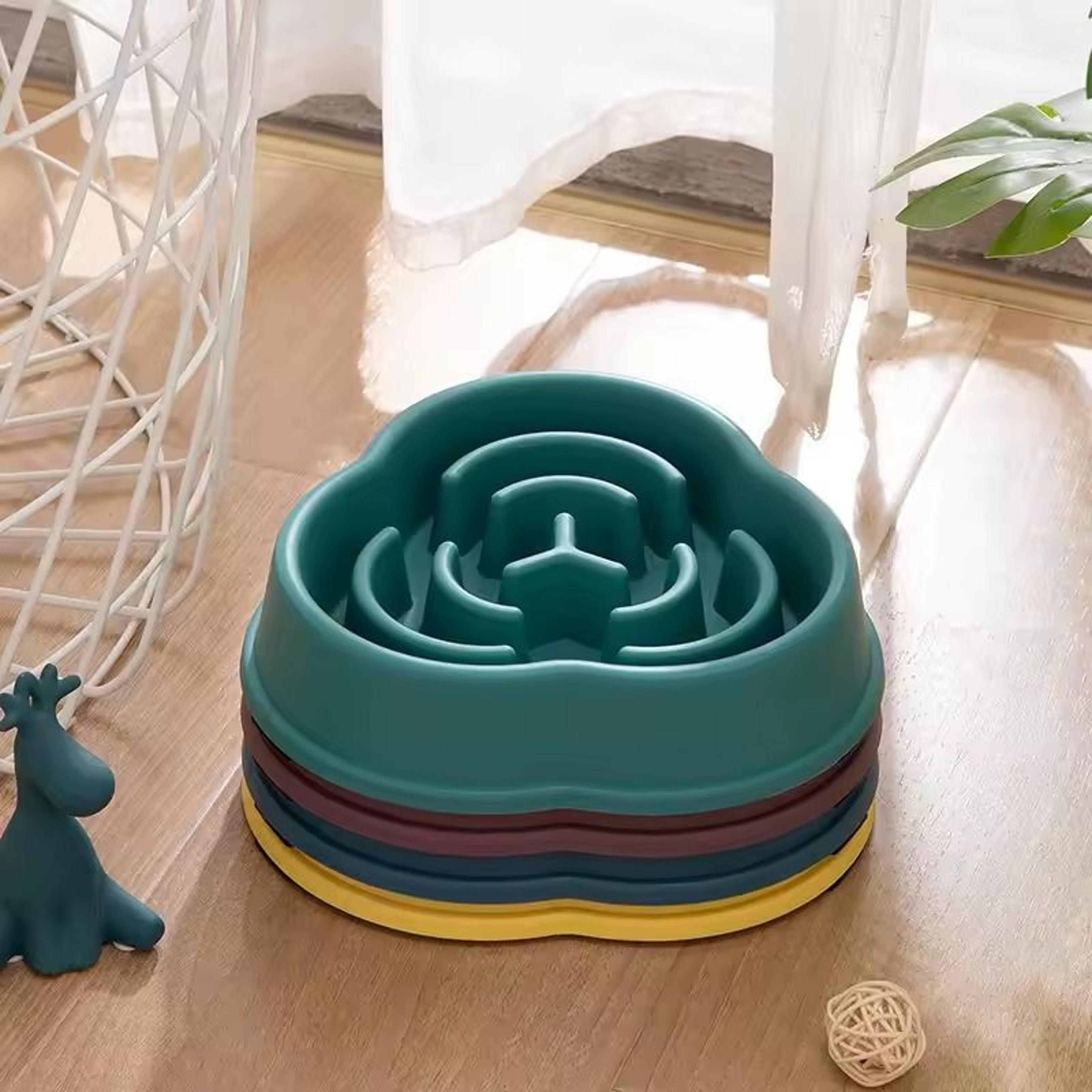 Pet Slow Food Bowl Anti Choking Feeding Bowl For Dogs And Cats 0