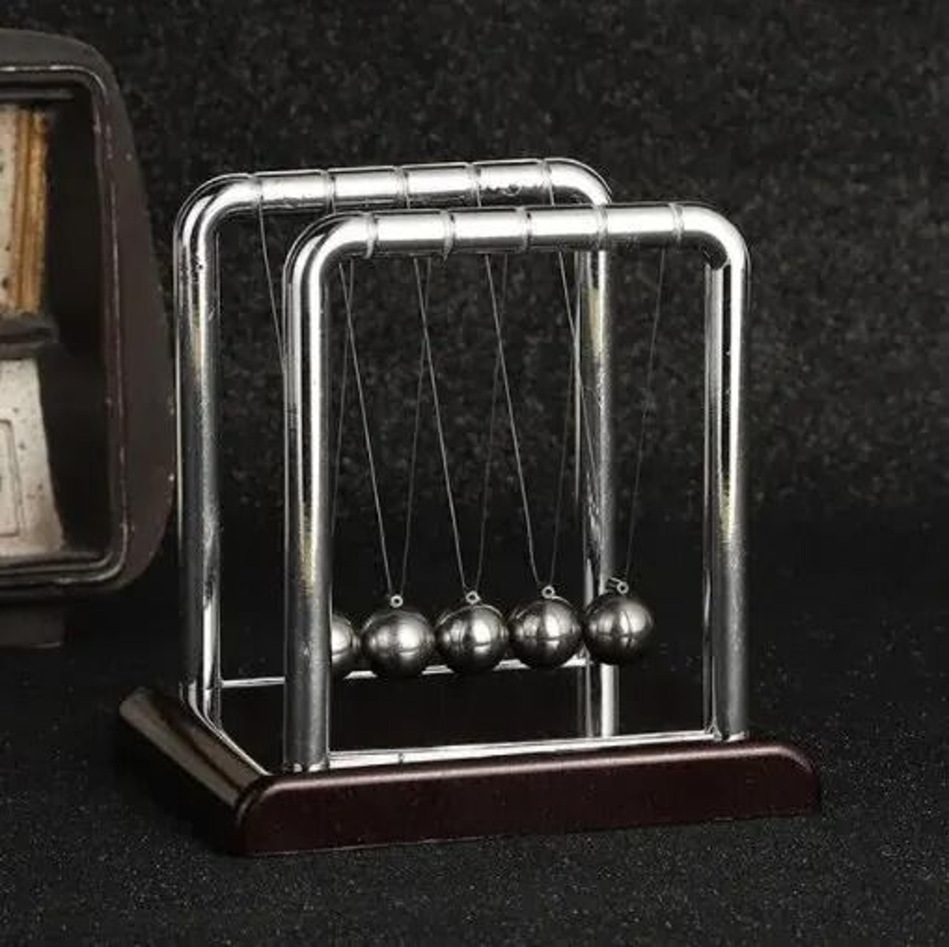 Newtons Cradle Balance Steel Ball Desktop Stress Relief Toy 6