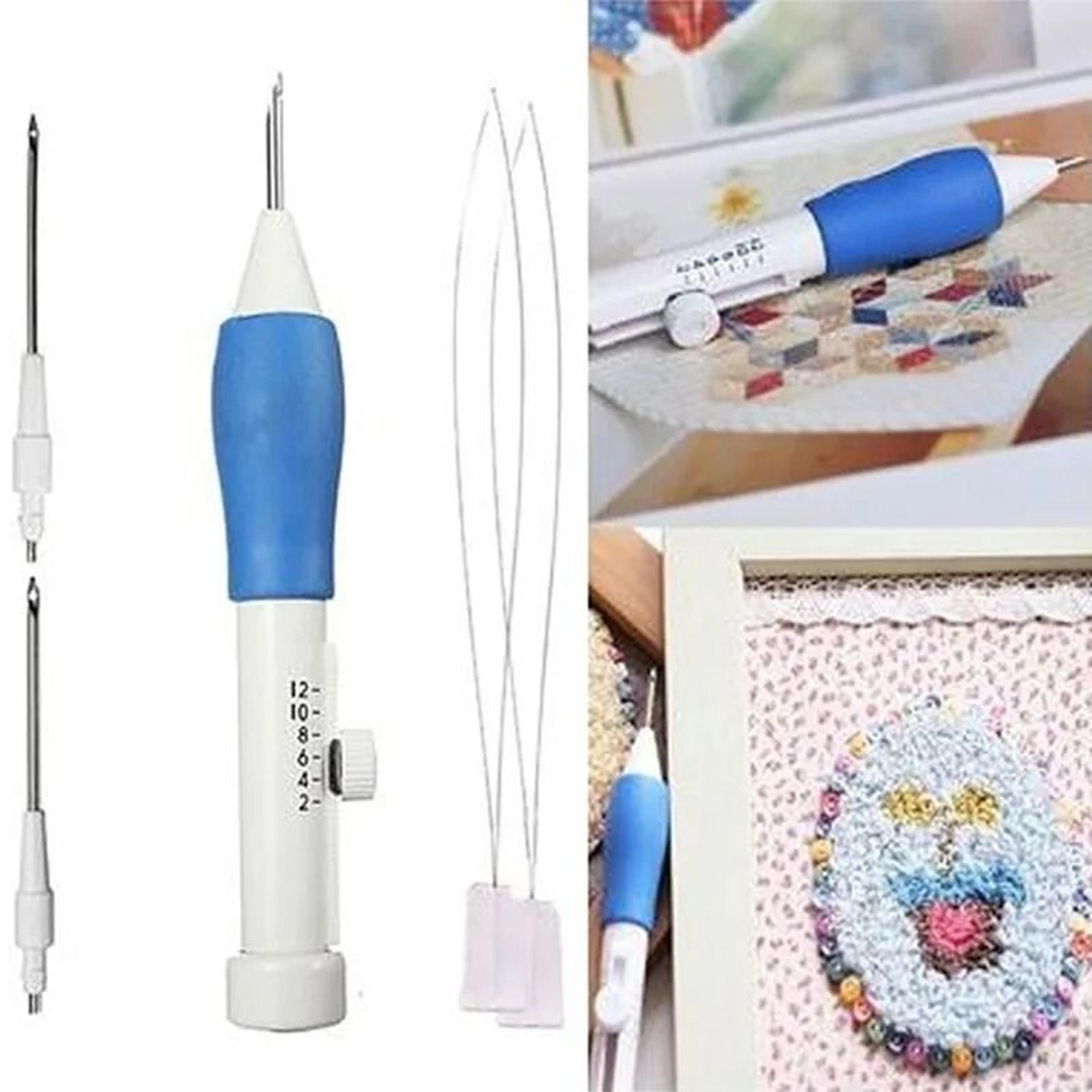 Embroidery Punch Needle Kit Stitching Tool Set Magic Needle Pen For DIY Sewing 0