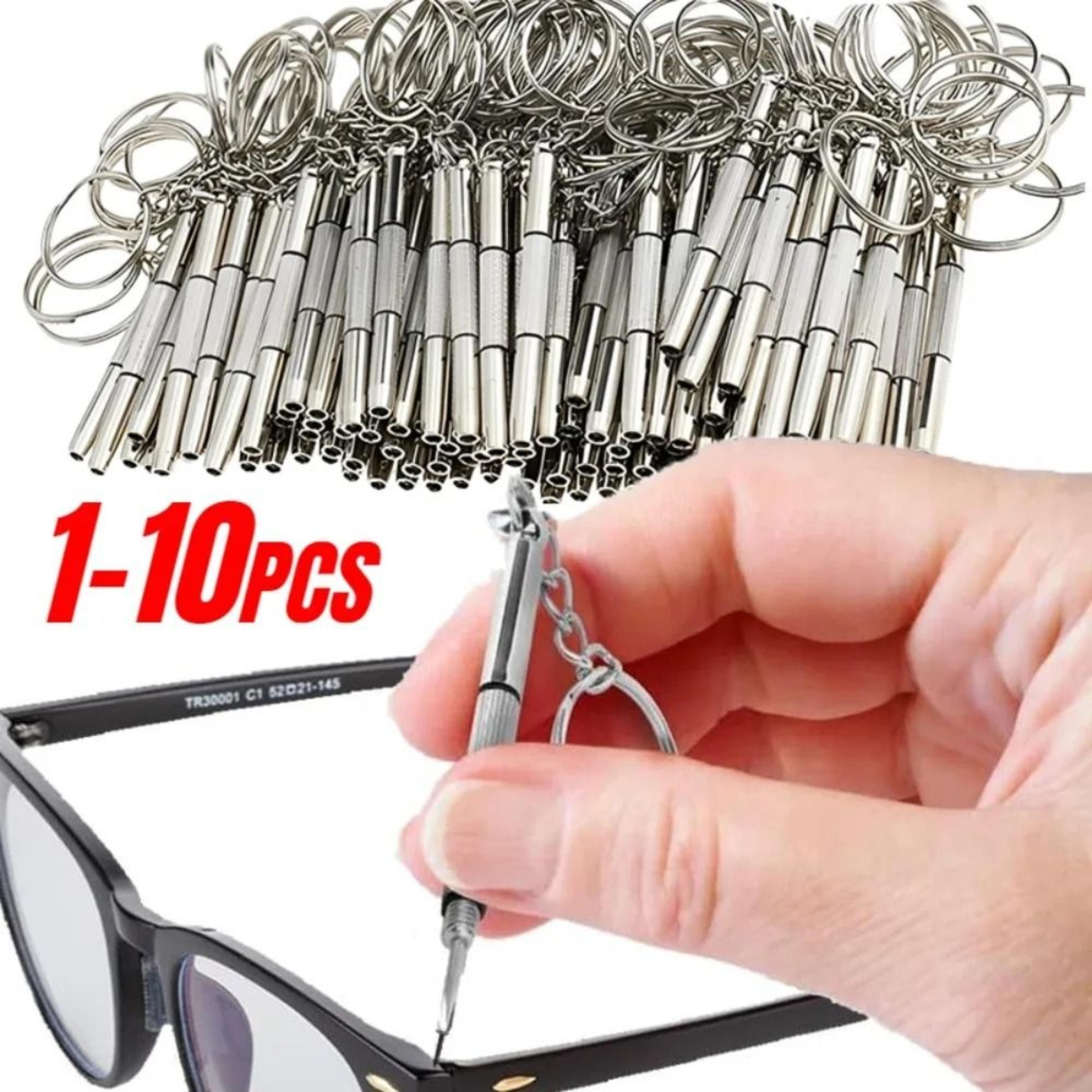 Steel Glasses Screwdriver Keychain Portable Precision Eyeglass And Watch Repair Tool 0
