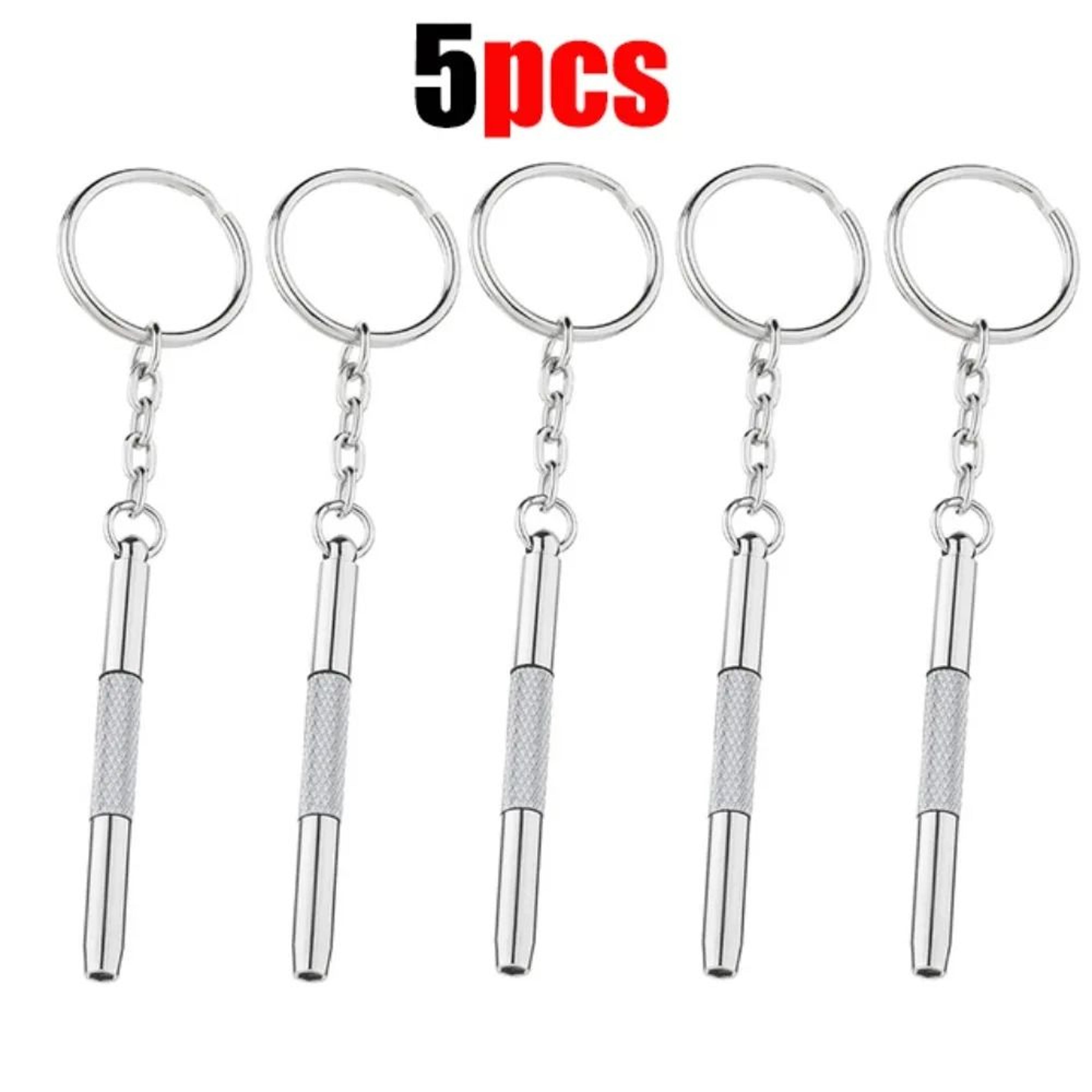Steel Glasses Screwdriver Keychain Portable Precision Eyeglass And Watch Repair Tool 8