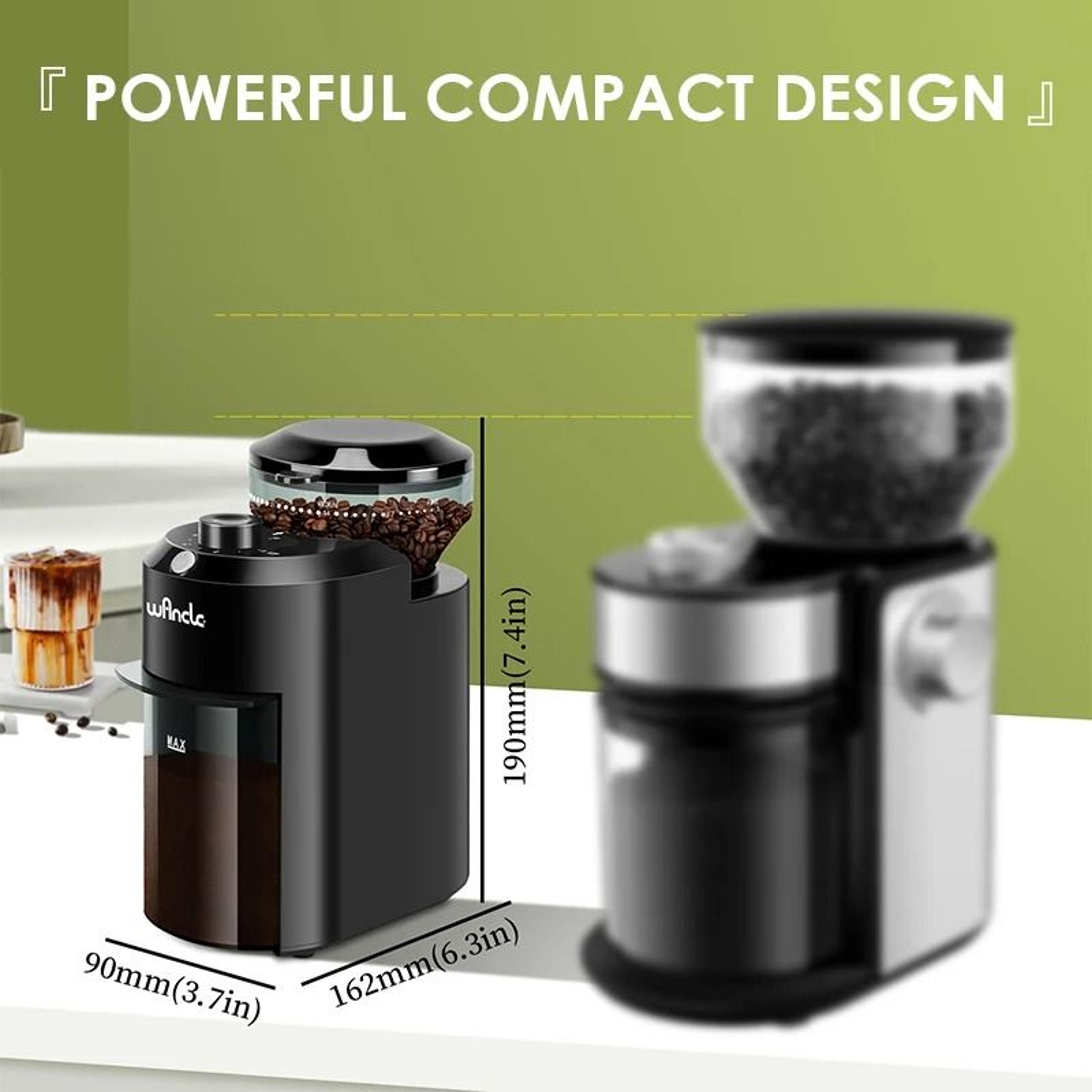Wancle Electric Burr Coffee Grinder With Adjustable Conical Burr Mill And 28 Grind Settings 5