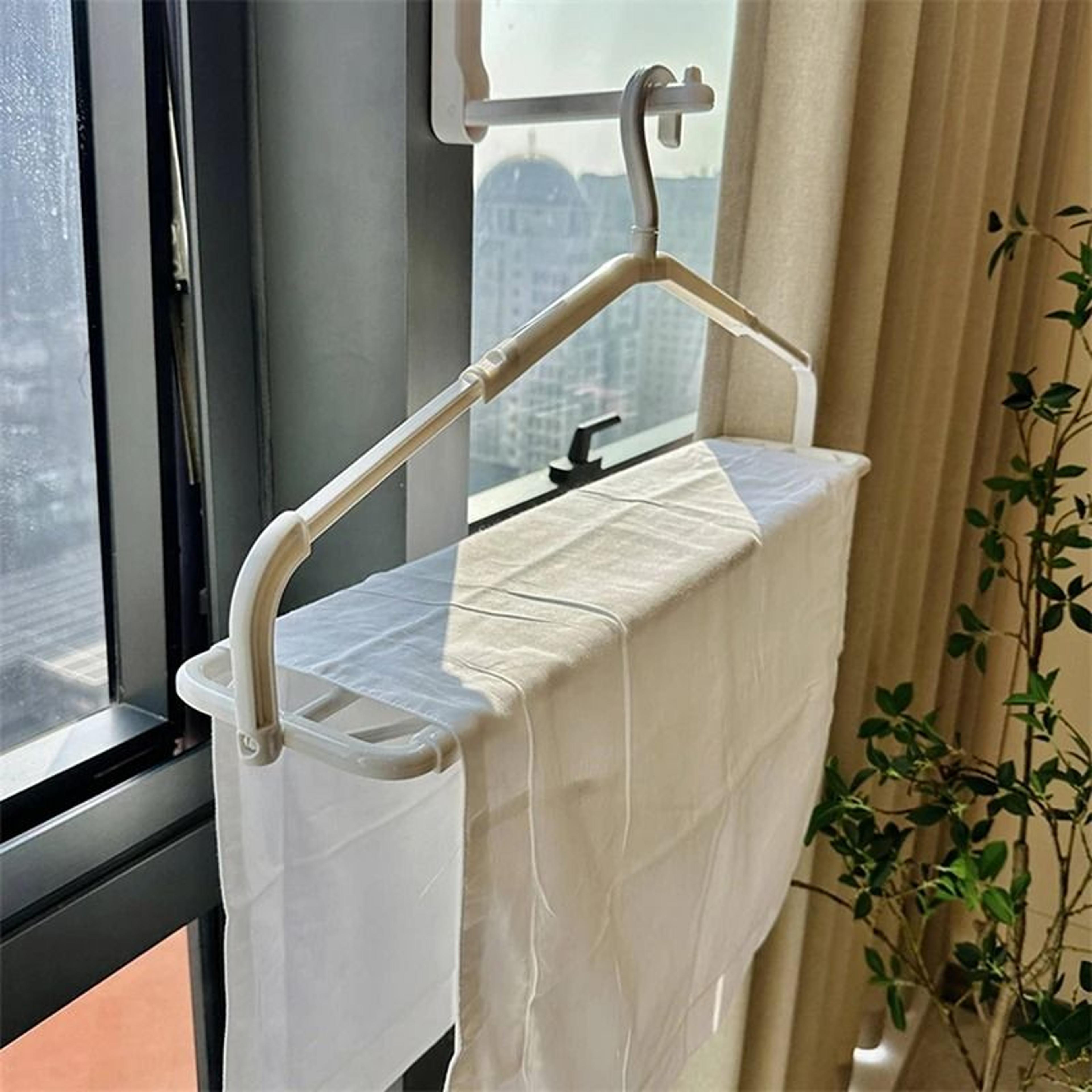 Plastic Clothes Hanger Space Saving Scalable T Shirt Dress Coat Towel Hanger 4