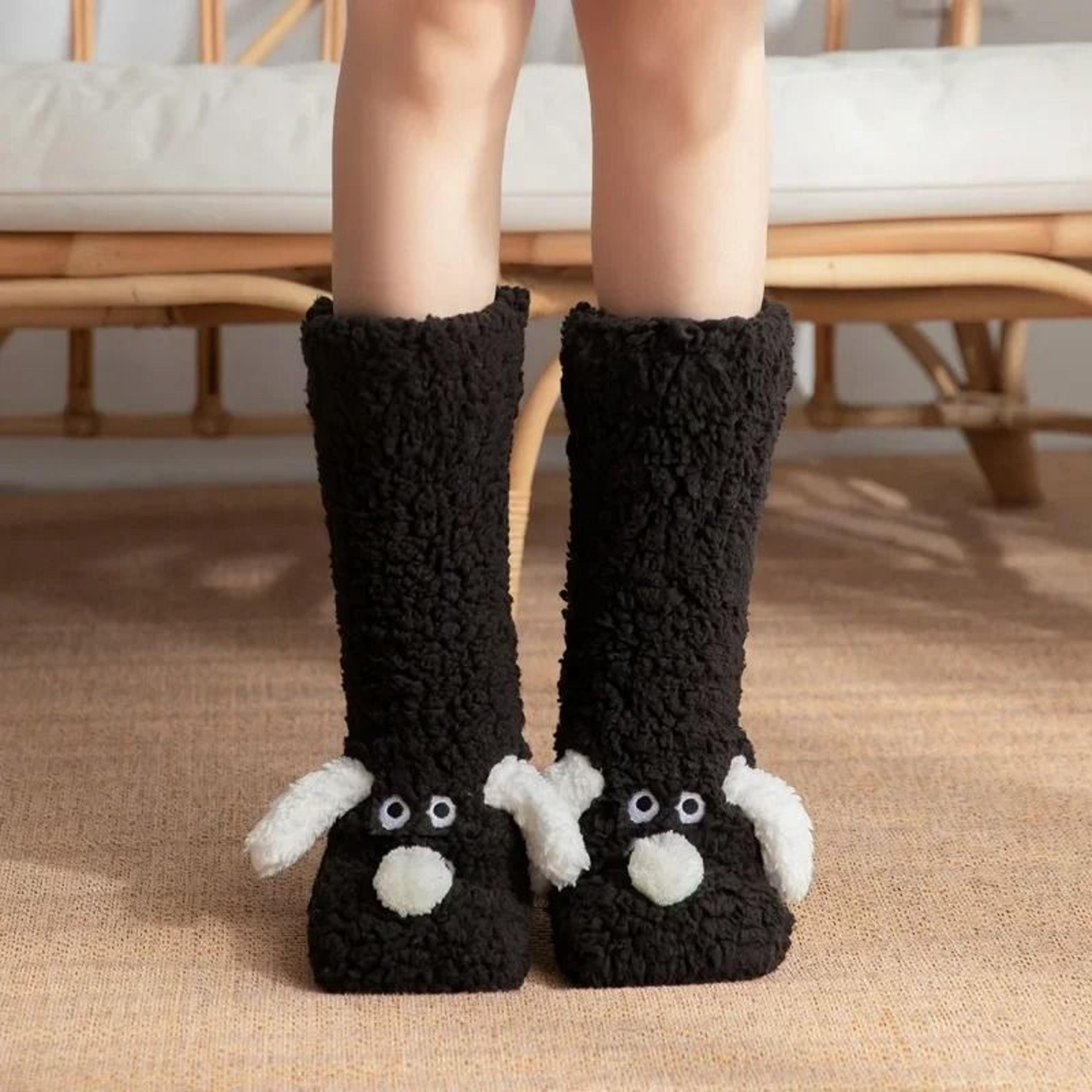 Kawaii Winter Sleeping Socks Soft Cozy Home Socks For Adults 8