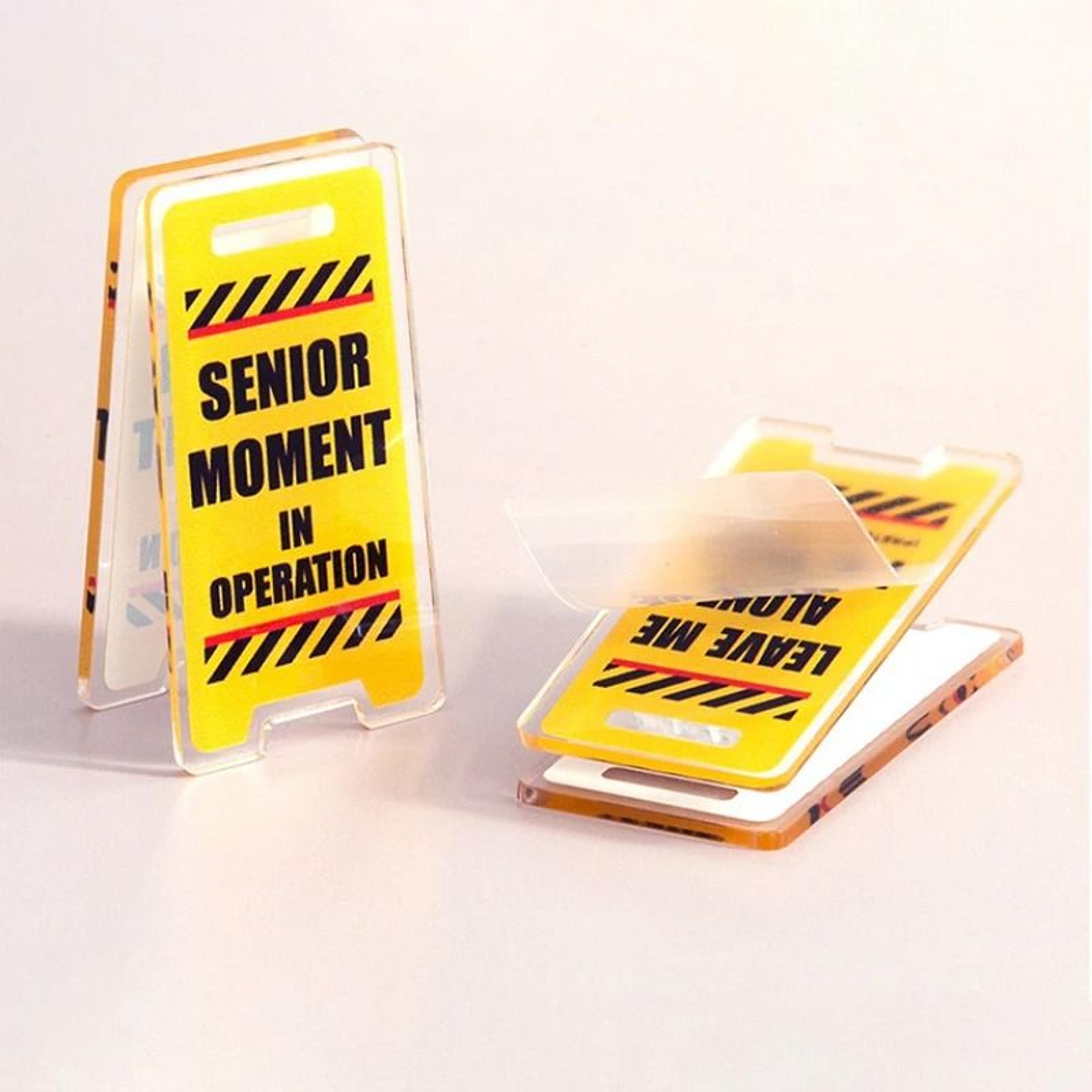Mini Warning Board Acrylic Desk Sign Leave Me Alone Im Busy 3
