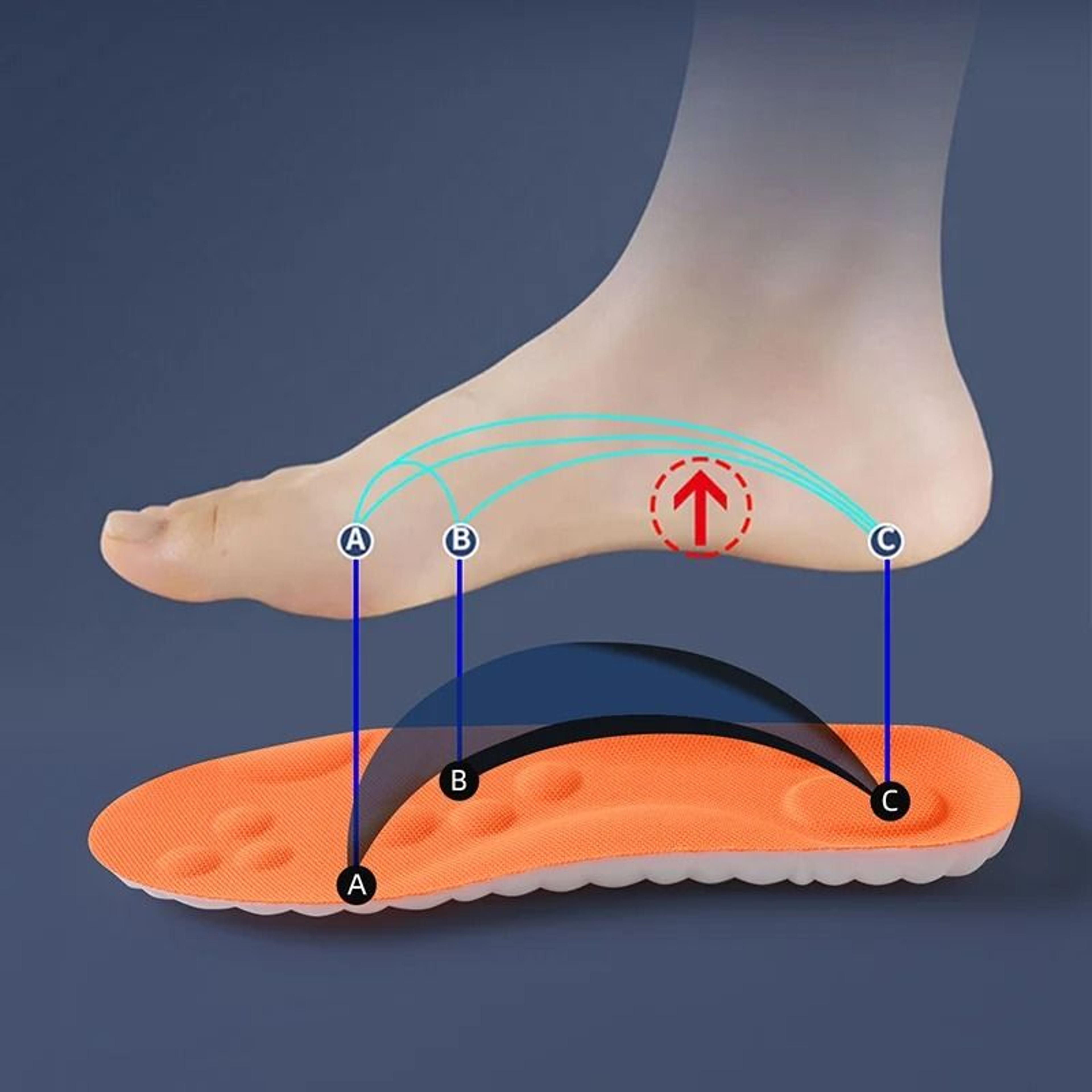Latex Sport Insoles Soft High Elasticity Shock Absorbing Arch Support Shoe Pads 1