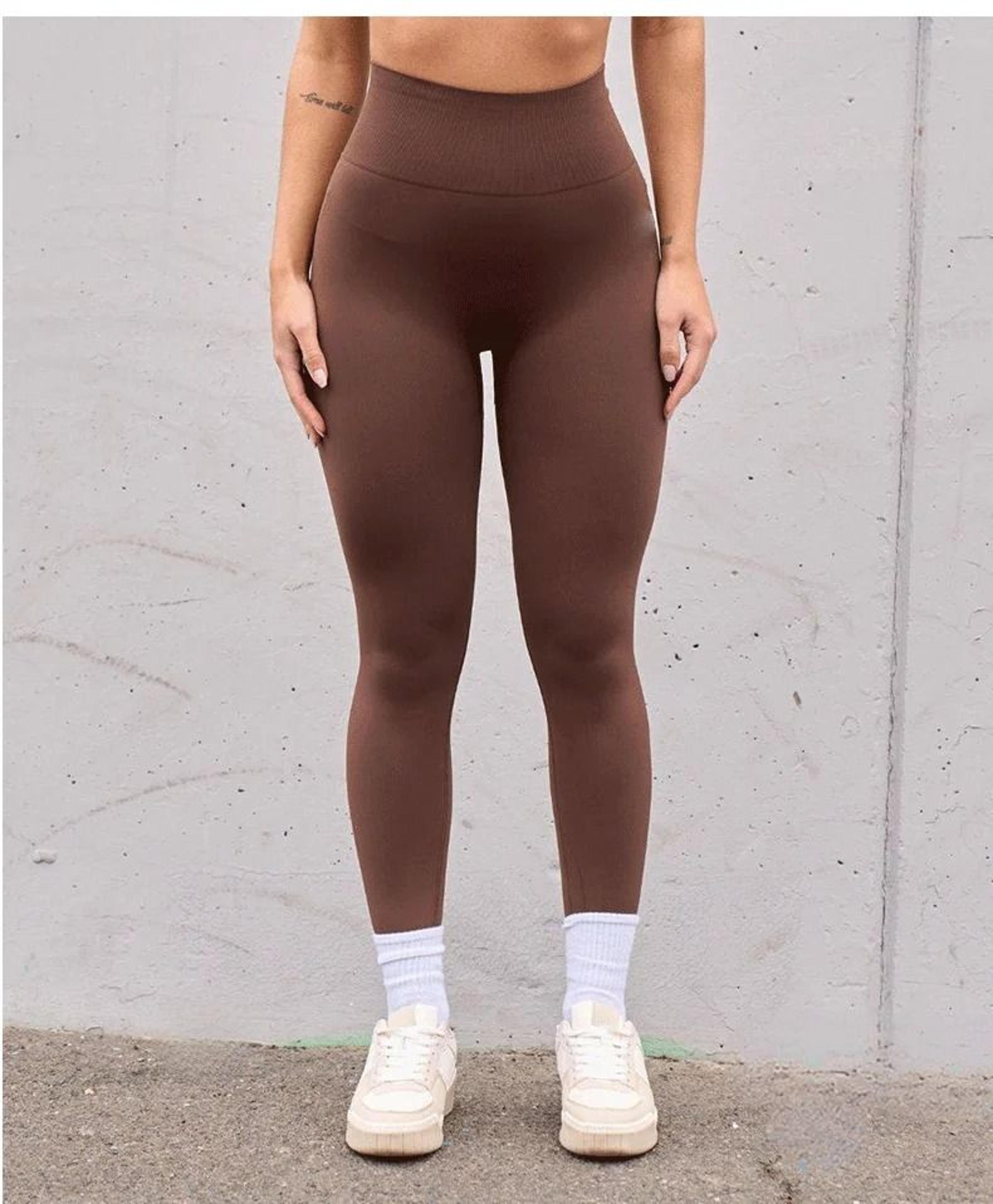 Seamless High Waist V Fold Fitness Pants For Peach Lift Shape 3