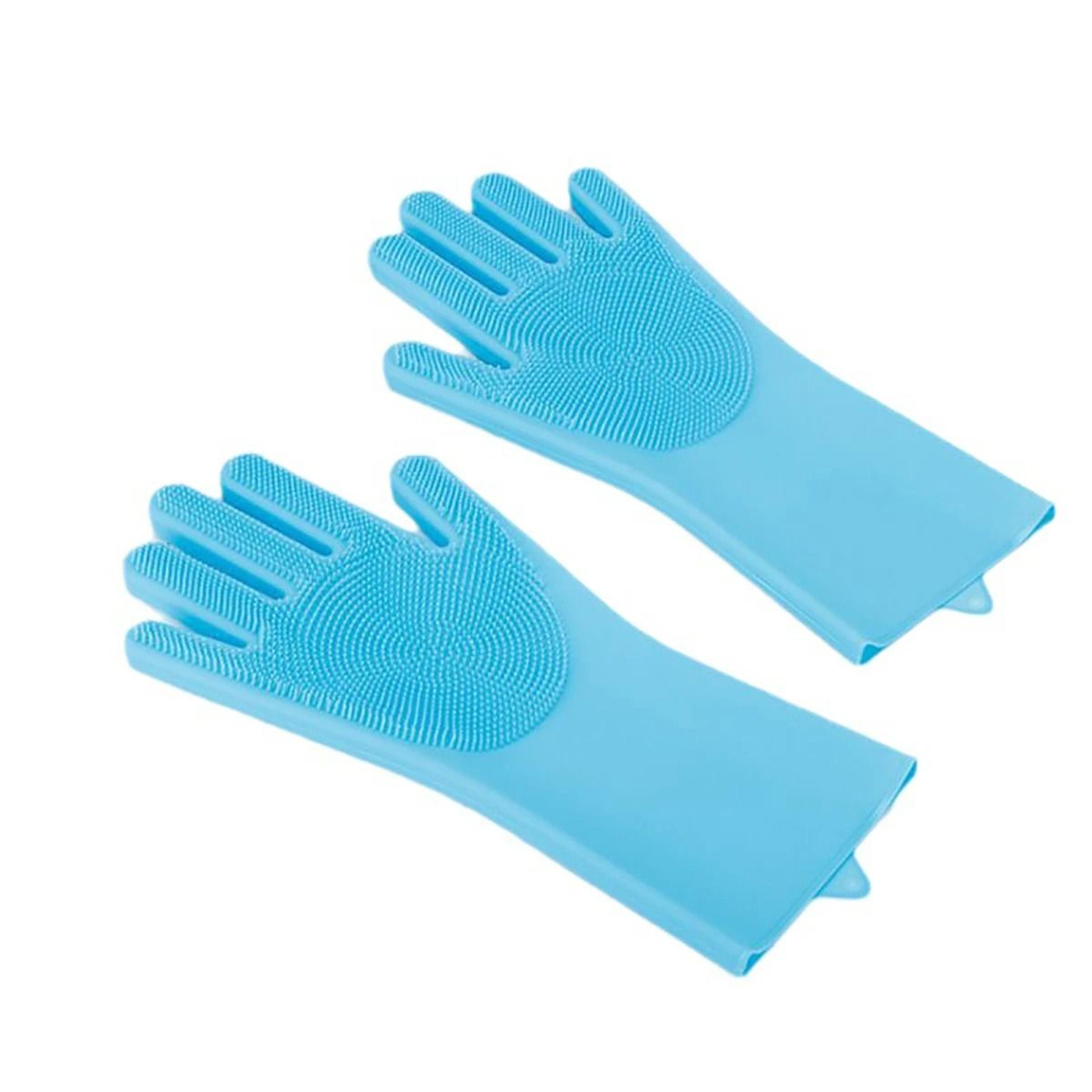 Silicone Pet Grooming And Bathing Gloves For Hair Removal And Cleaning 7