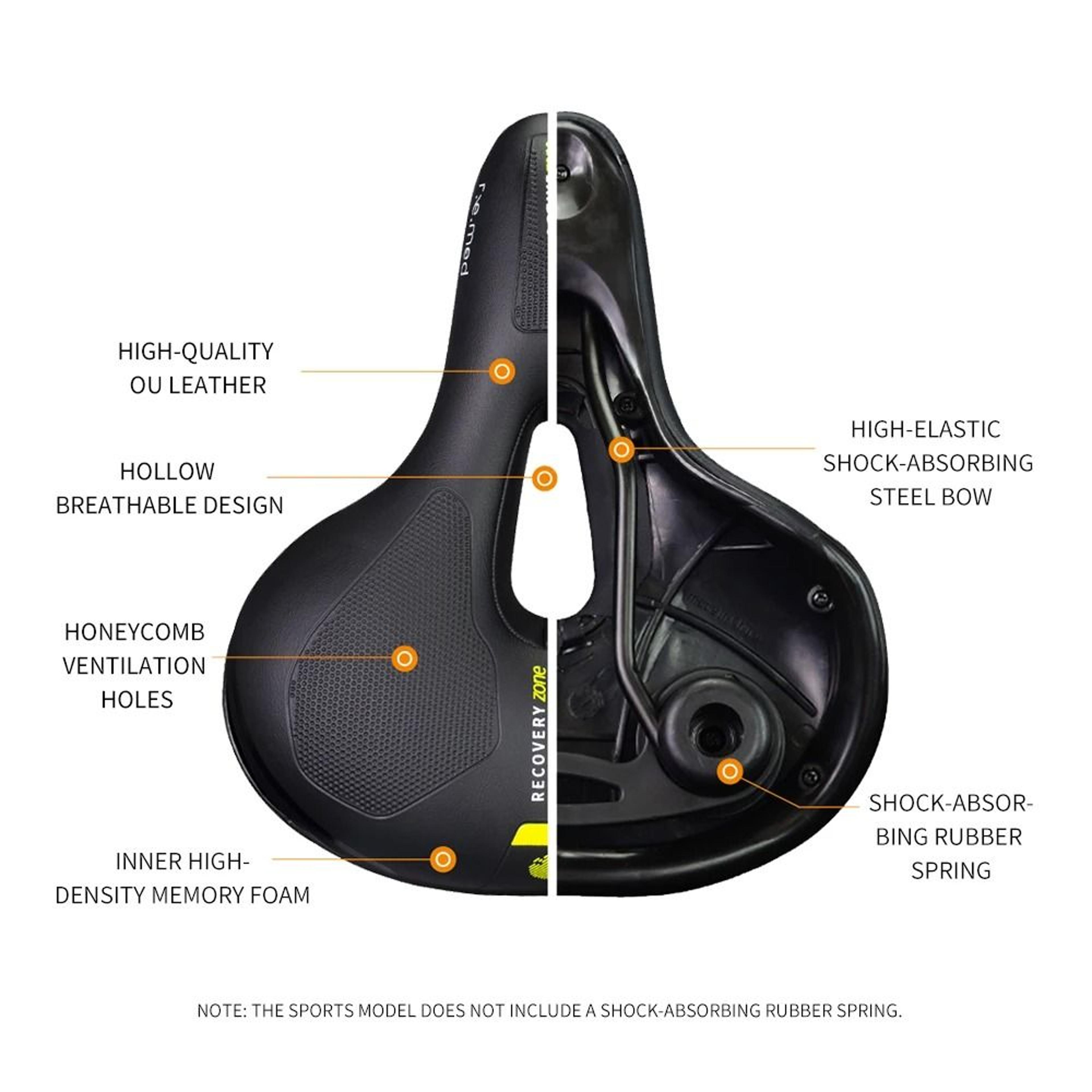 Comfort Bicycle Saddle With Memory Foam Cushion For Mountain And Road Cycling 1