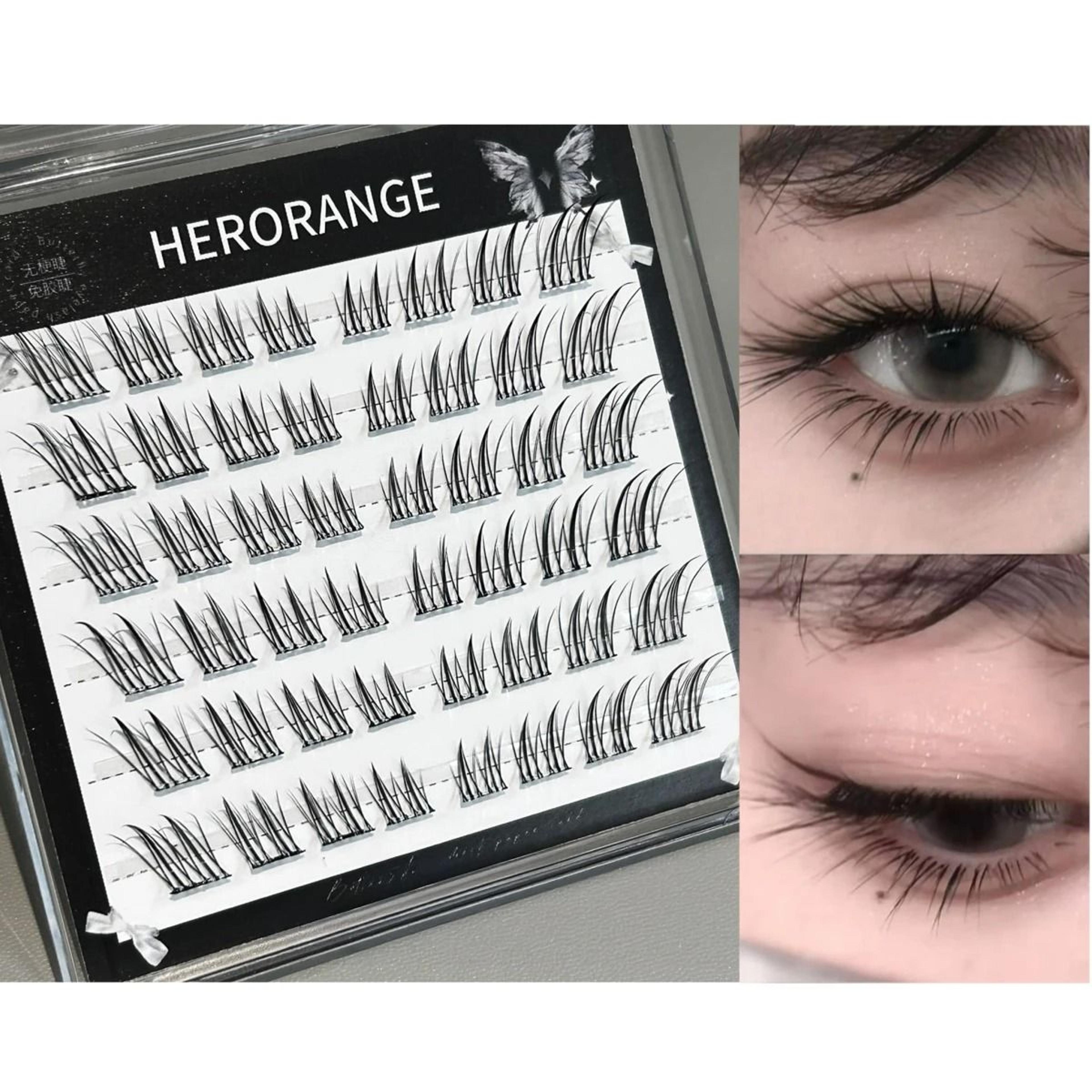 Self Adhesive Individual Eyelashes Fluffy Cluster Manga Style Lash Extensions 9