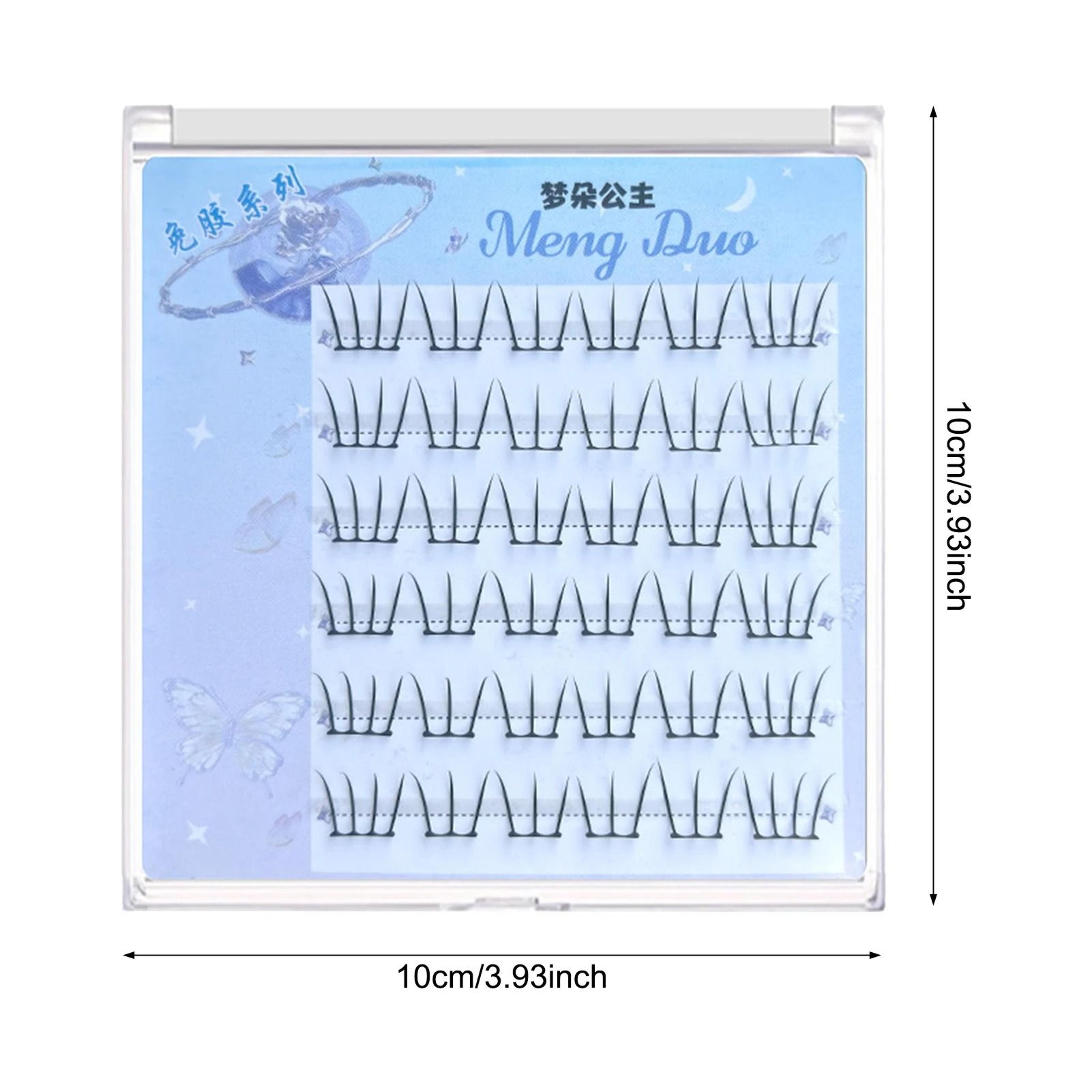 Self Adhesive Individual Eyelashes Fluffy Cluster Manga Style Lash Extensions 5