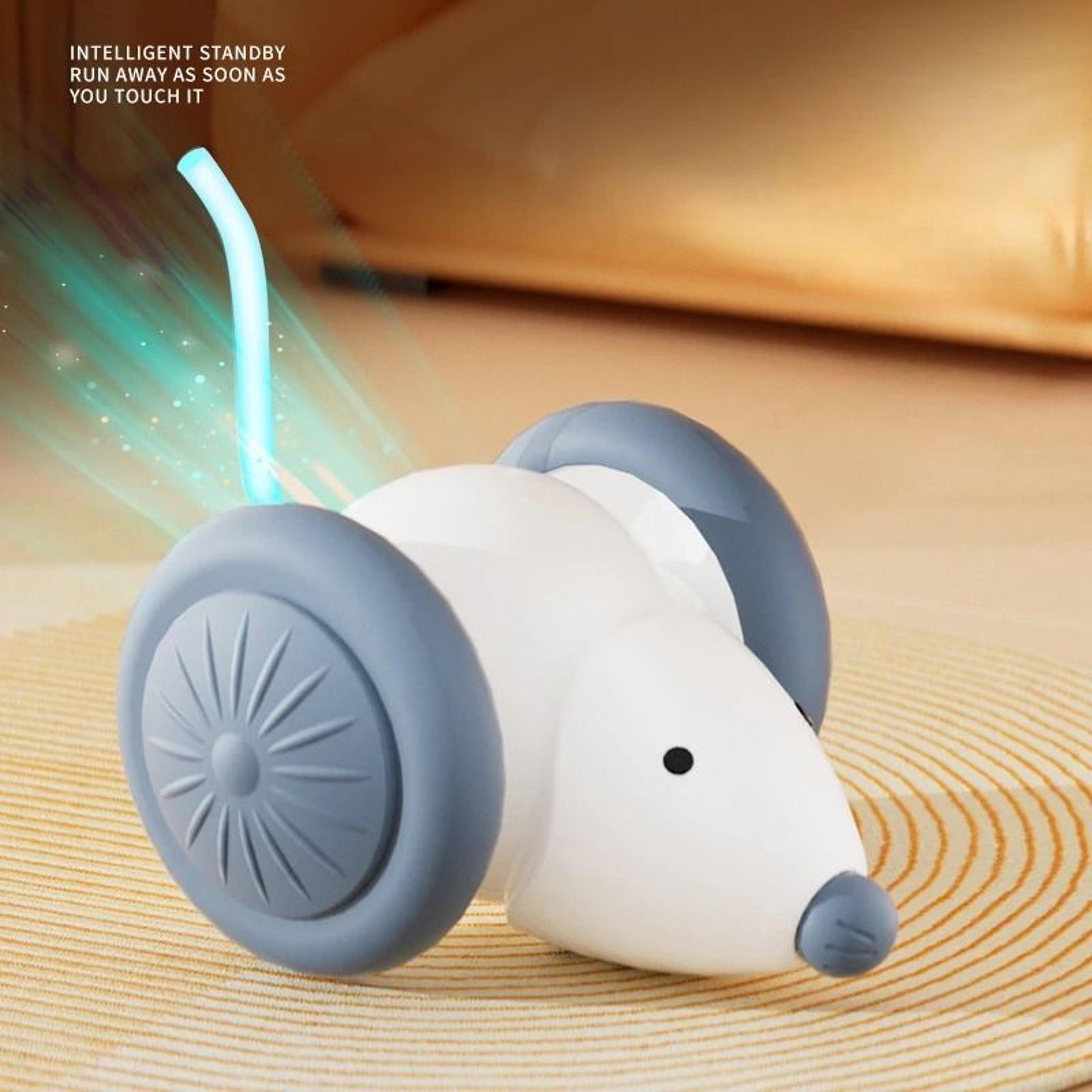 Interactive Electric Cat Mouse Car Rechargeable Automatic Teaser Toy 5