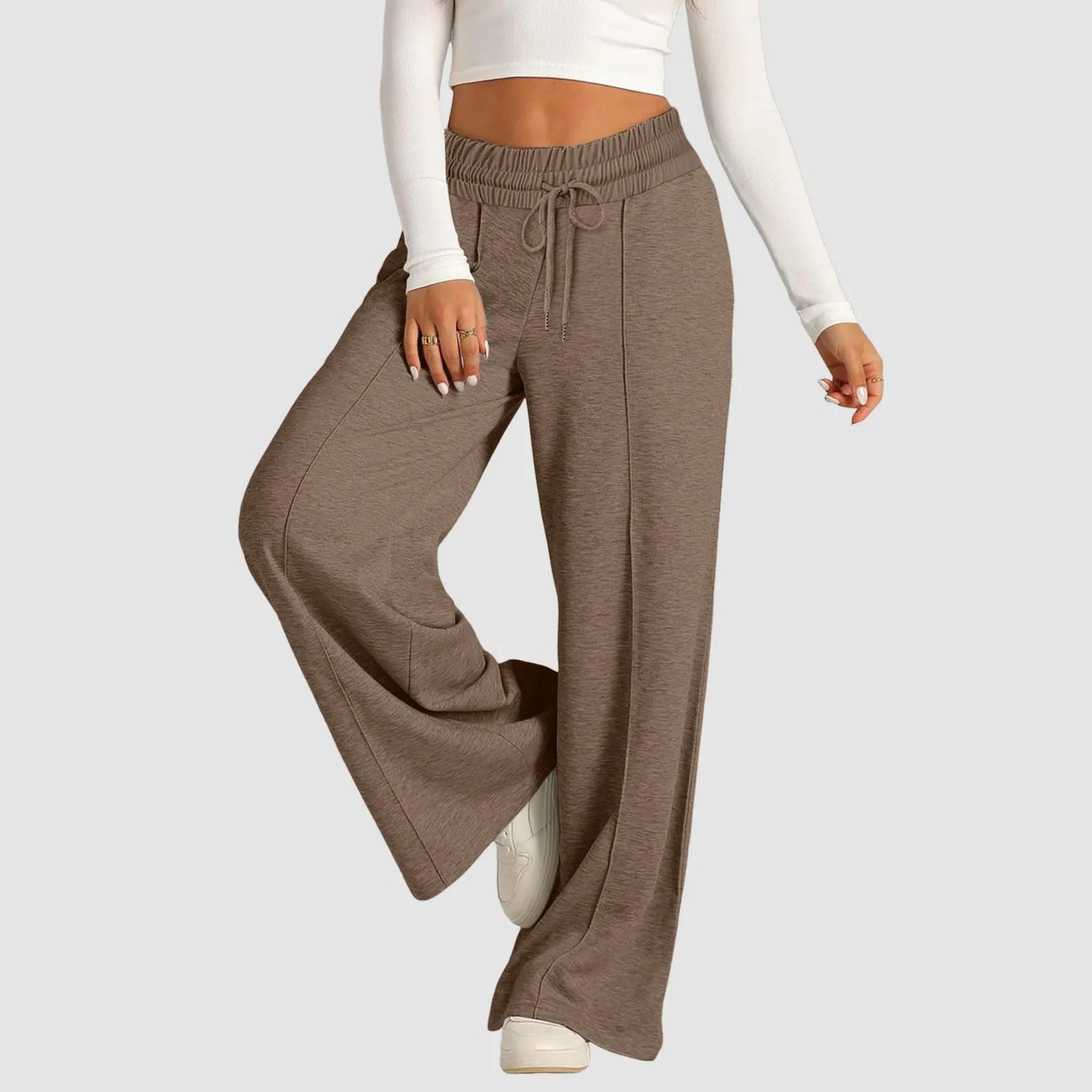 Womens Summer Tie Strap Wide Leg Jumpsuit Stretchy Casual Loose Pants 1