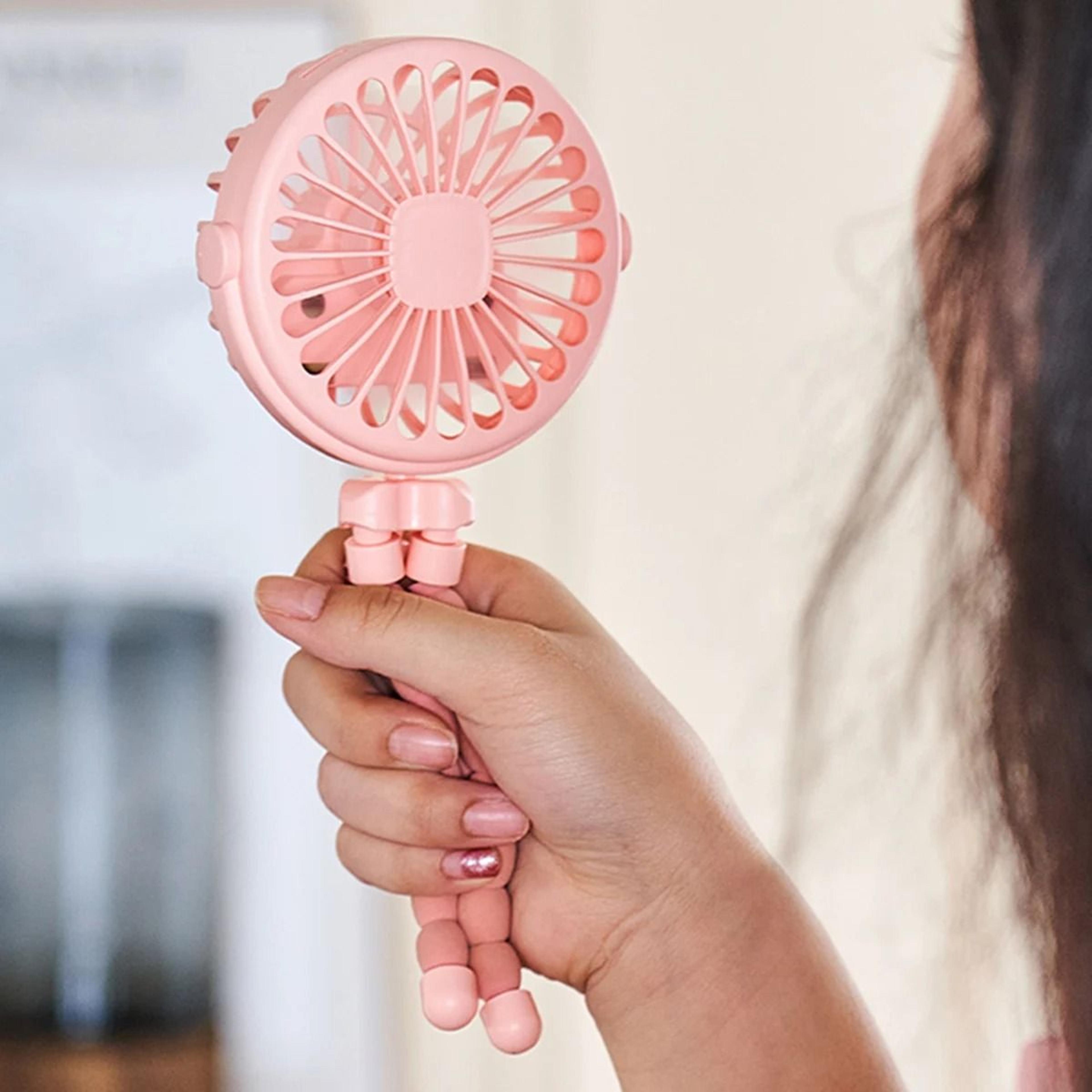 Octopus Shape Handheld Fan Standing Hanging And Winding Mini Fan 8