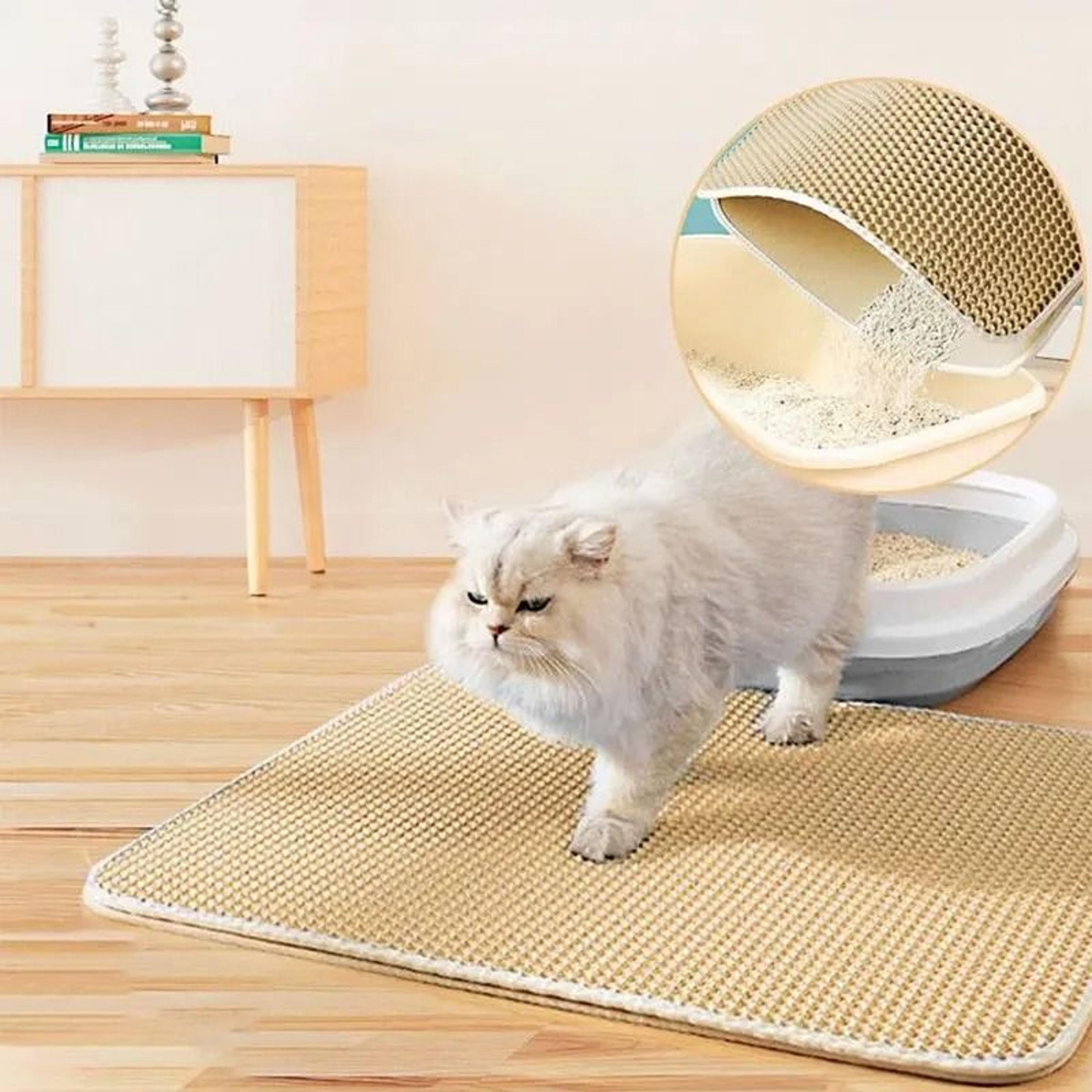 Pet Cat Litter Mat Double Layer Waterproof Litter Trapping Pad 8