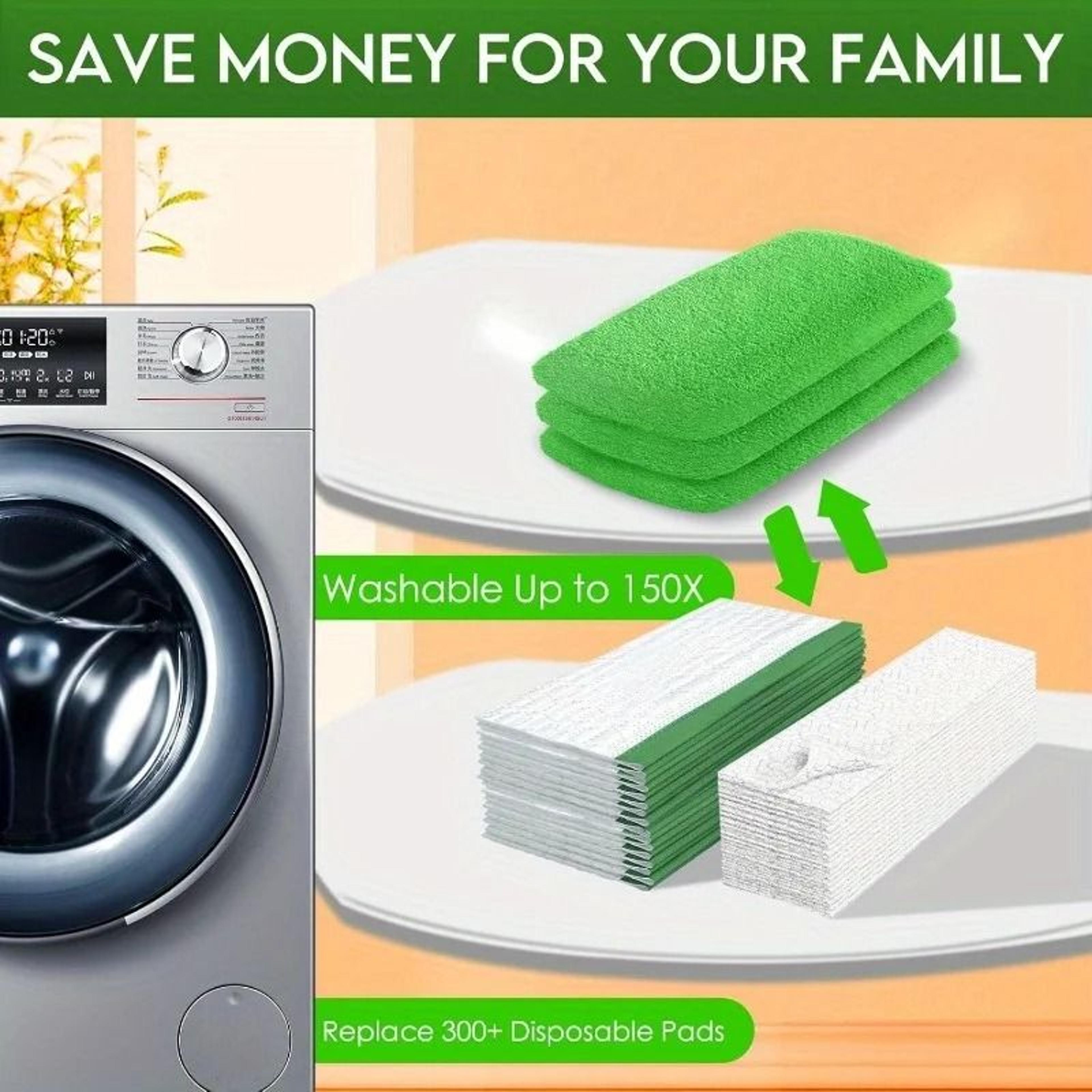 Reusable Mop Pads High Absorption Microfiber Cleaning Pads 4
