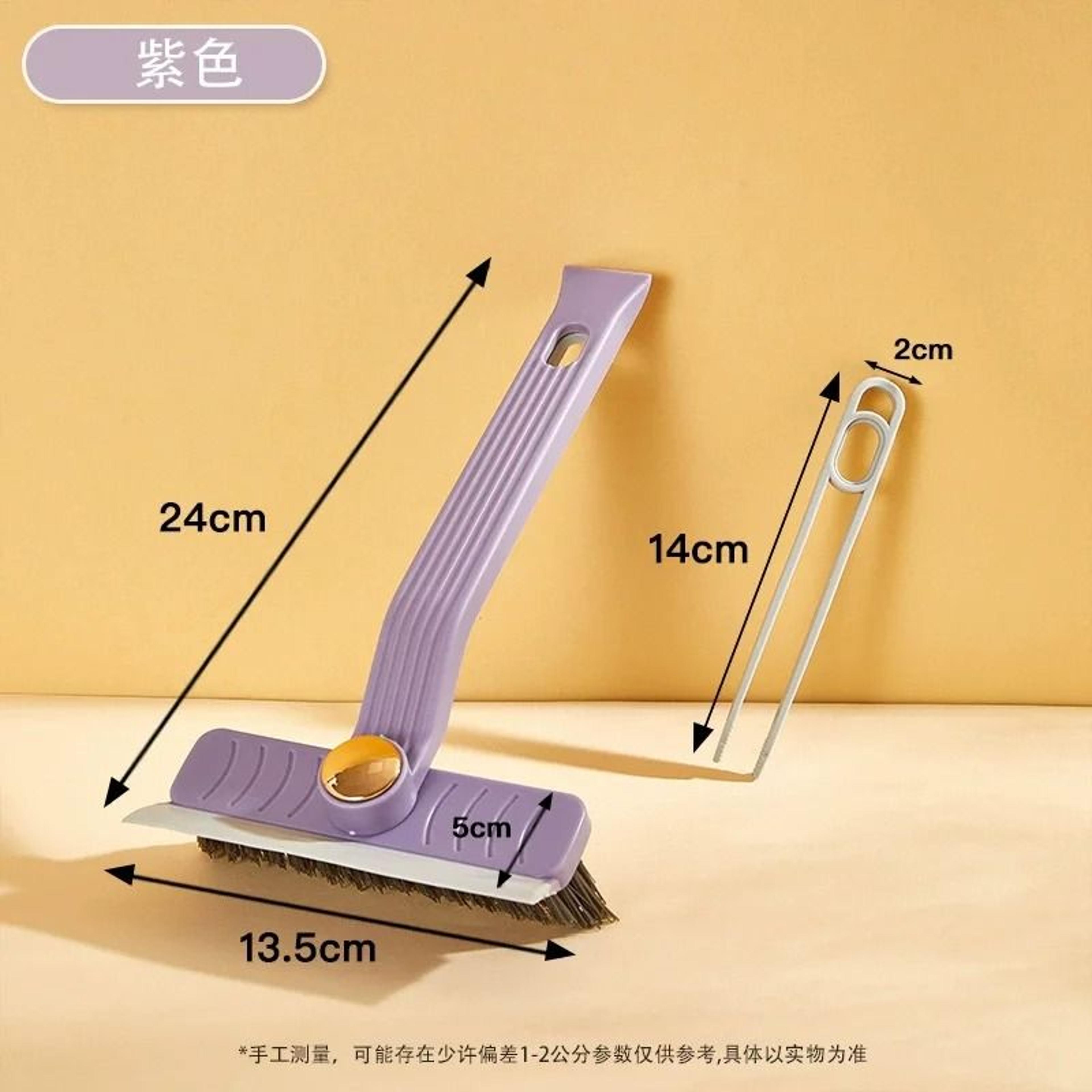 4 In 1 Rotating Hard Bristle Scrubber Multi Purpose Tile Cleaning Brush With Scraper Clip For Bathr 7