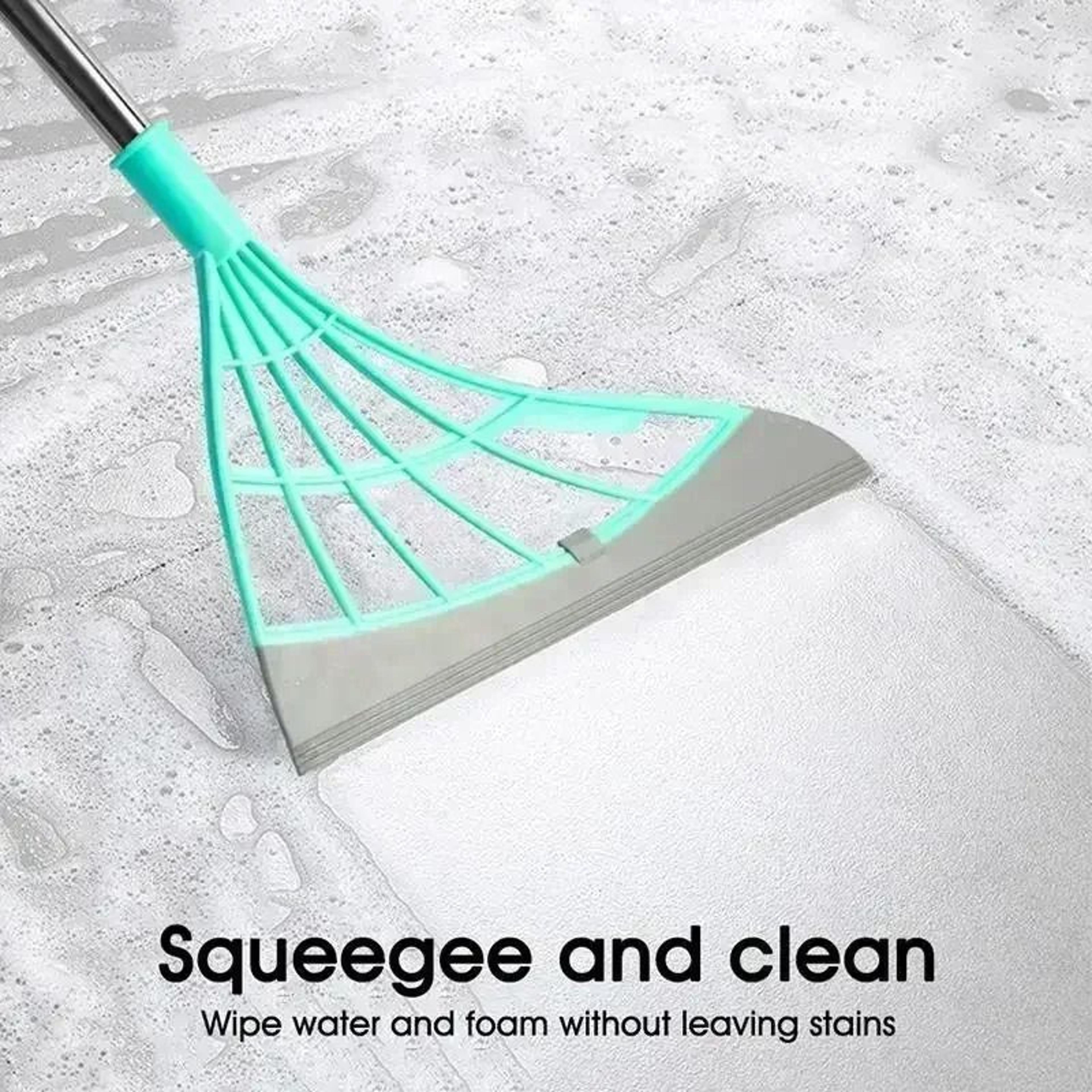 Silicone Magic Rubber Broom Floor Cleaning Squeegee Mop 2