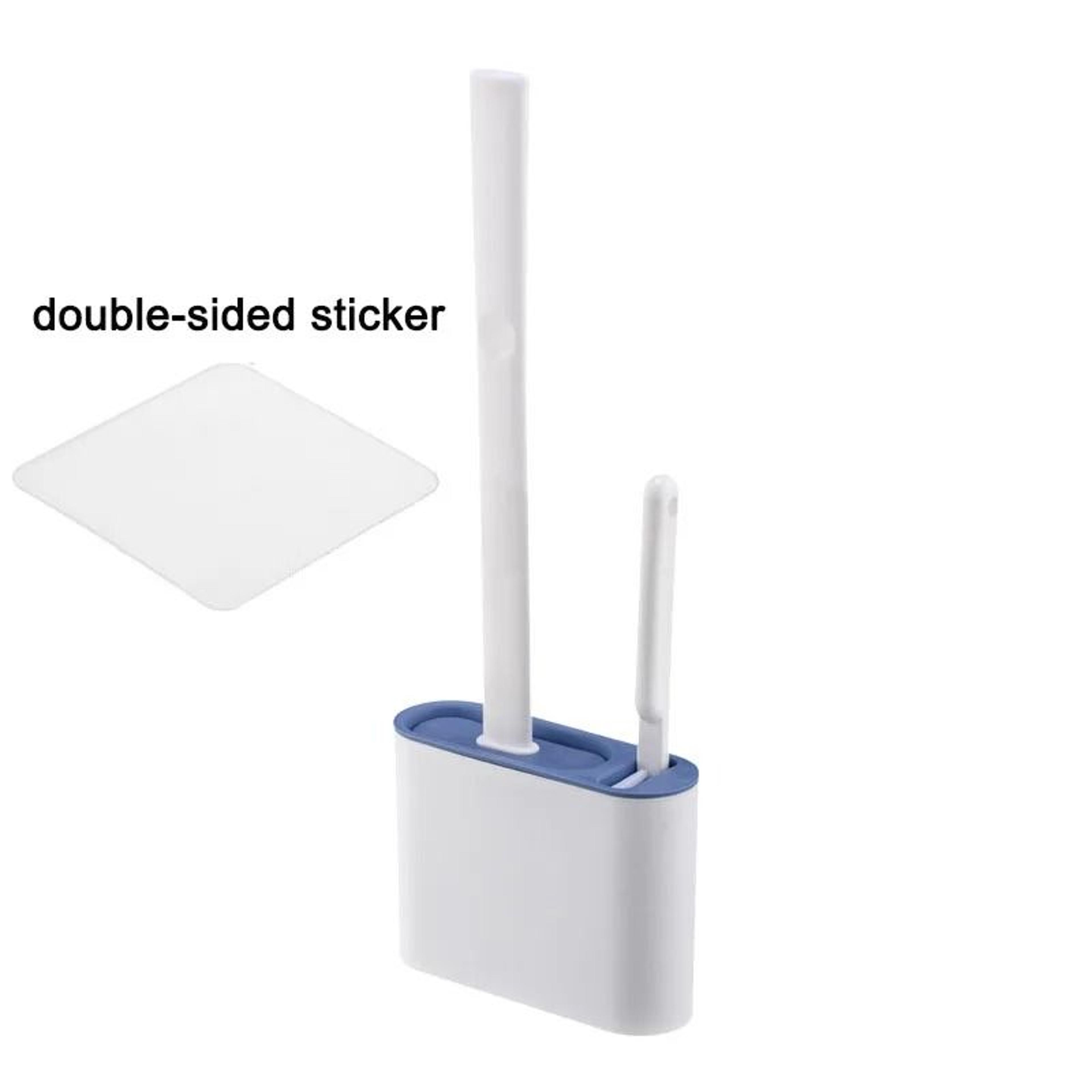 Wall Hanging Toilet Brush With Holder Long Handled Silicone Cleaning Brush 9