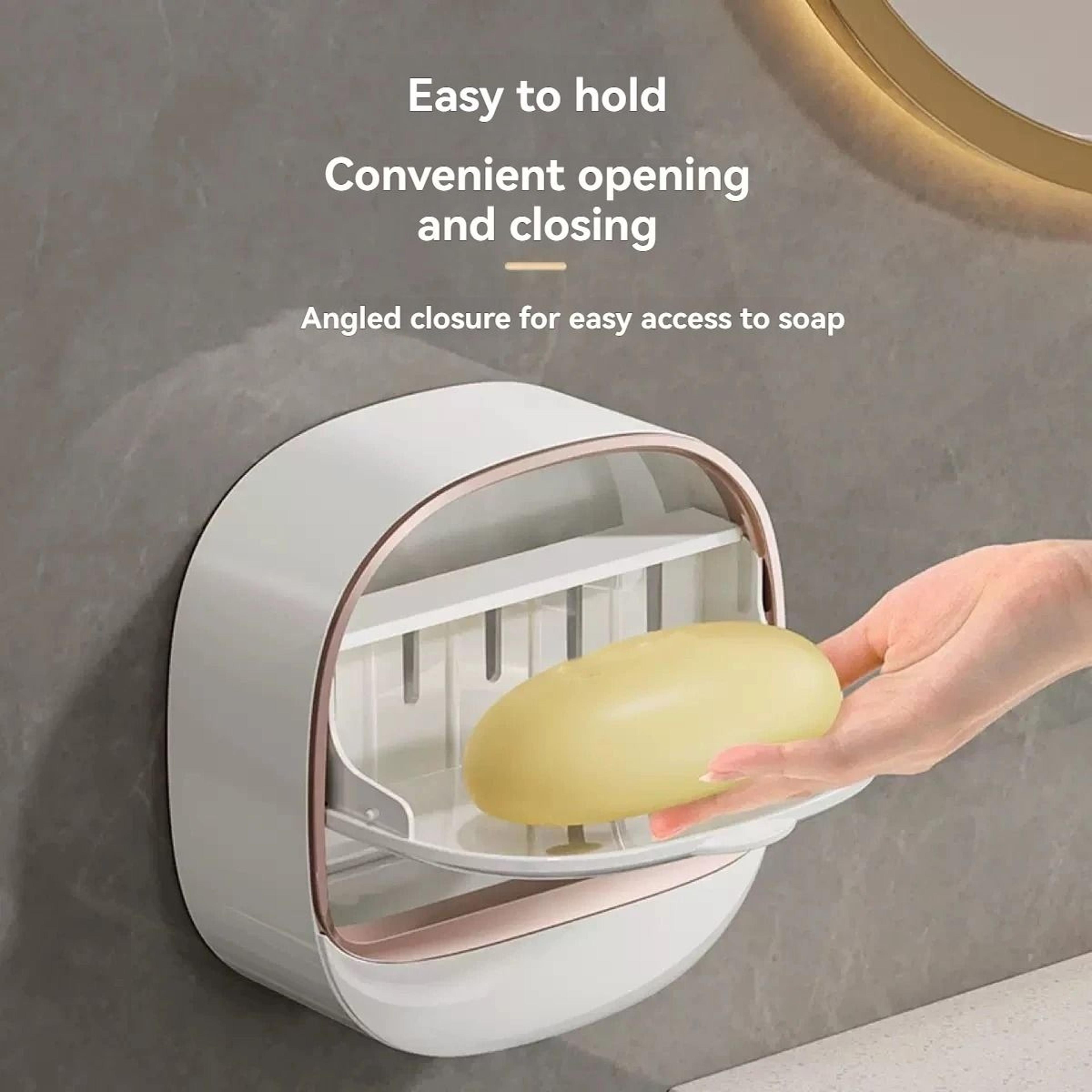 Waterproof Soap Box Hanging Shower Soap Holder With Drainage 3