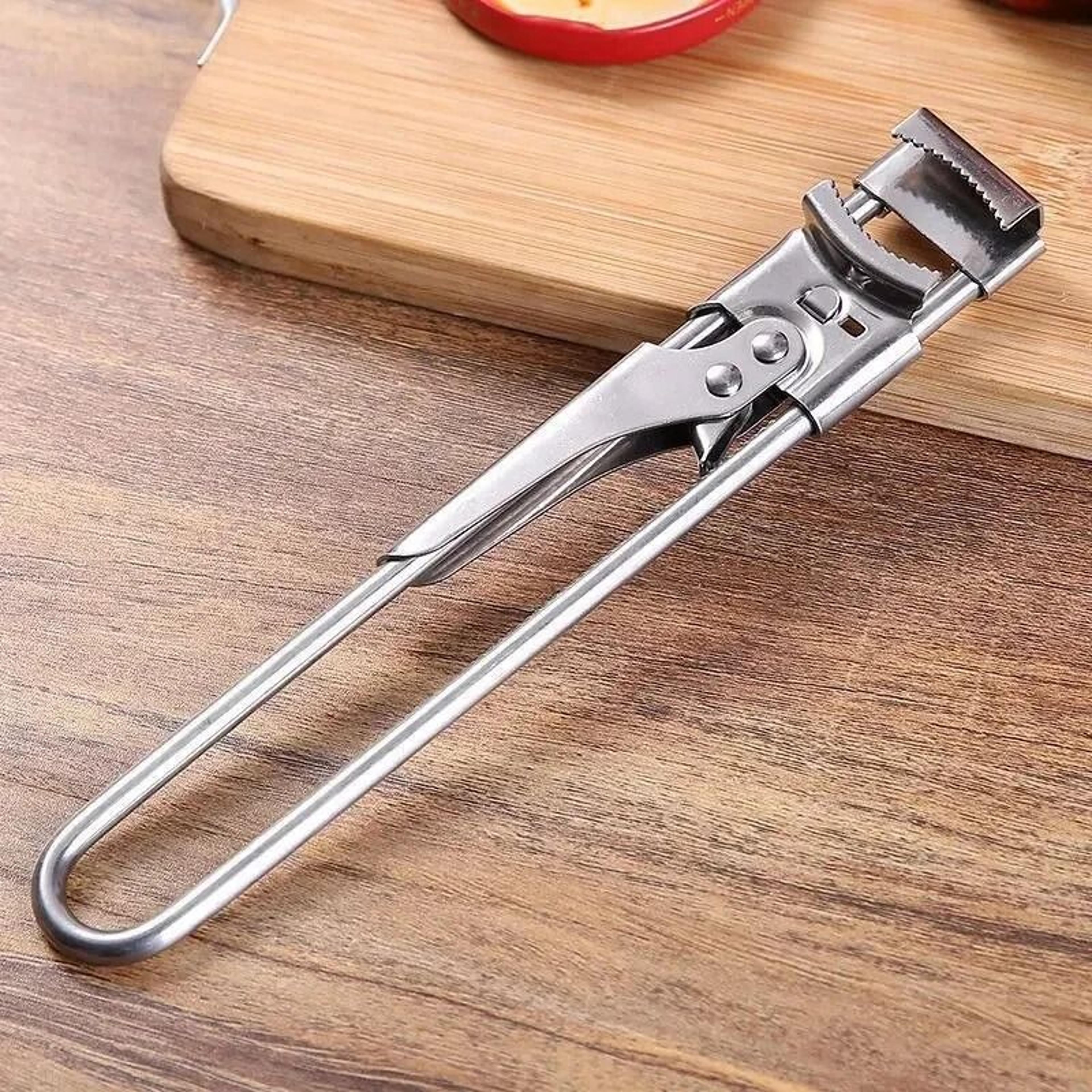 Non Slip Stainless Steel Can Opener Adjustable Bottle Opener 0