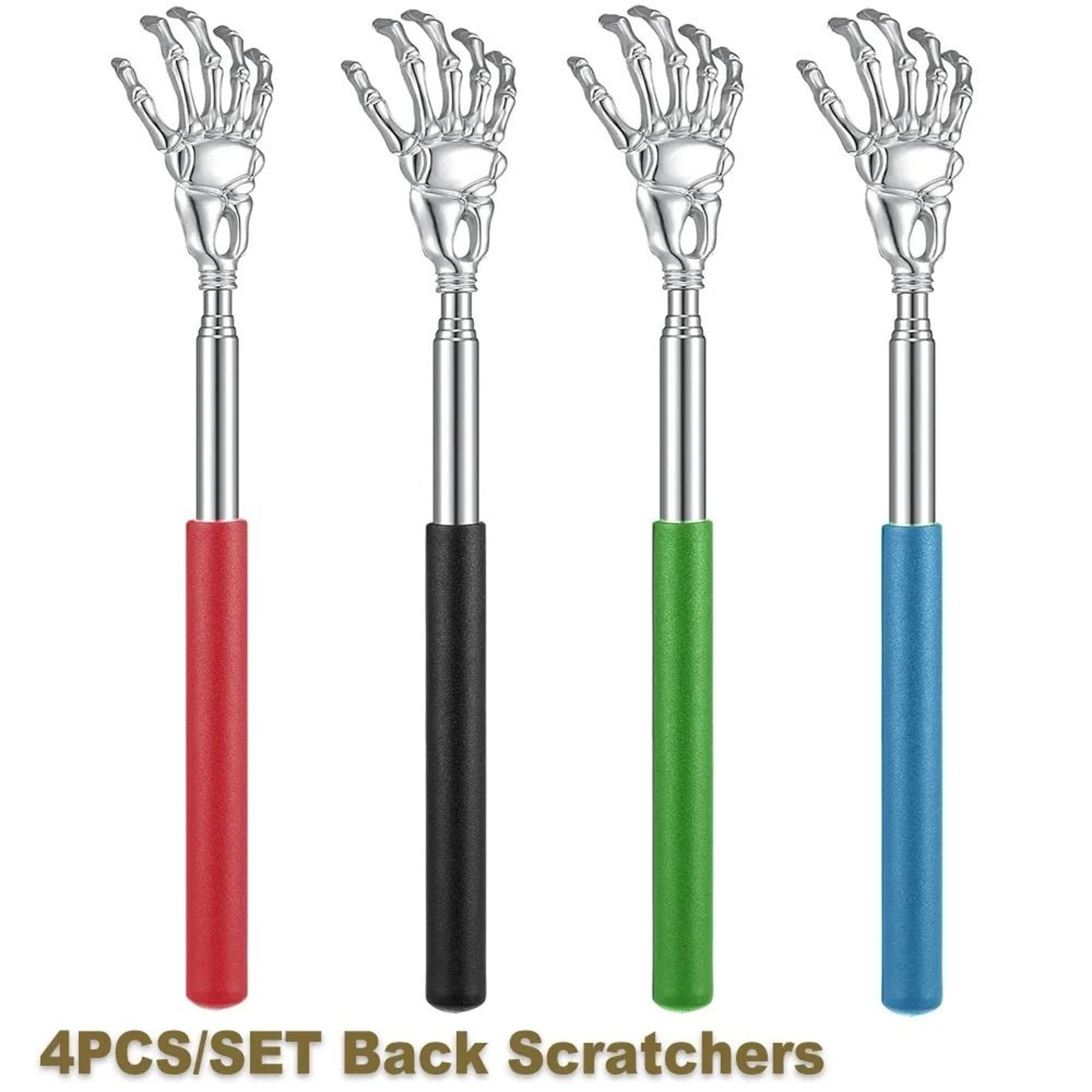 Telescopic Stainless Steel Back Scratcher Extendable Portable Arm And Back Itch Relief Tool For Men 8