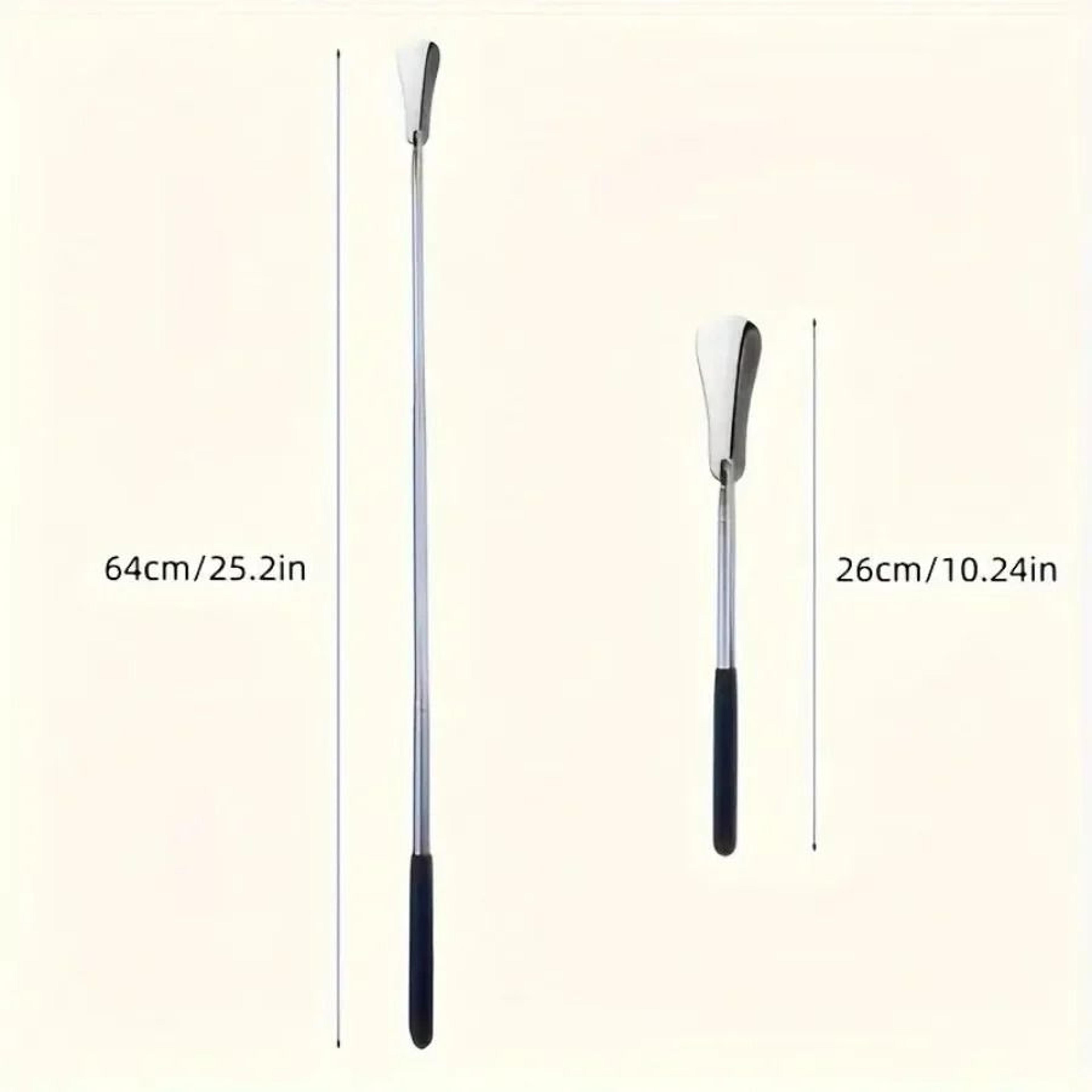 Retractable Stainless Steel Shoe Puller Long Handle Shoehorn For Men And Women 1