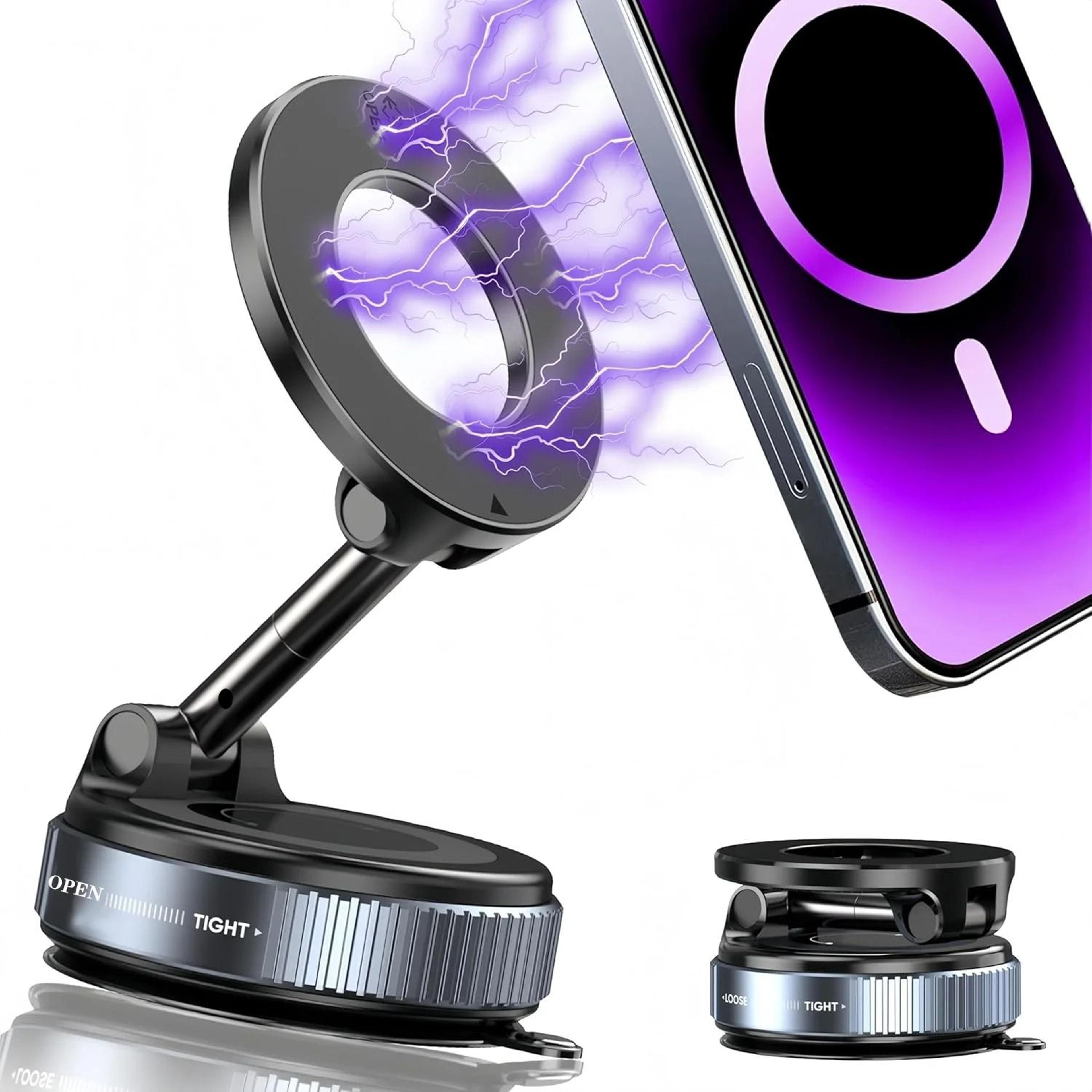 Super Strong N52 Magnetic Phone Holder With 360 Degree Rotation And Foldable Vacuum Suction Mount 0