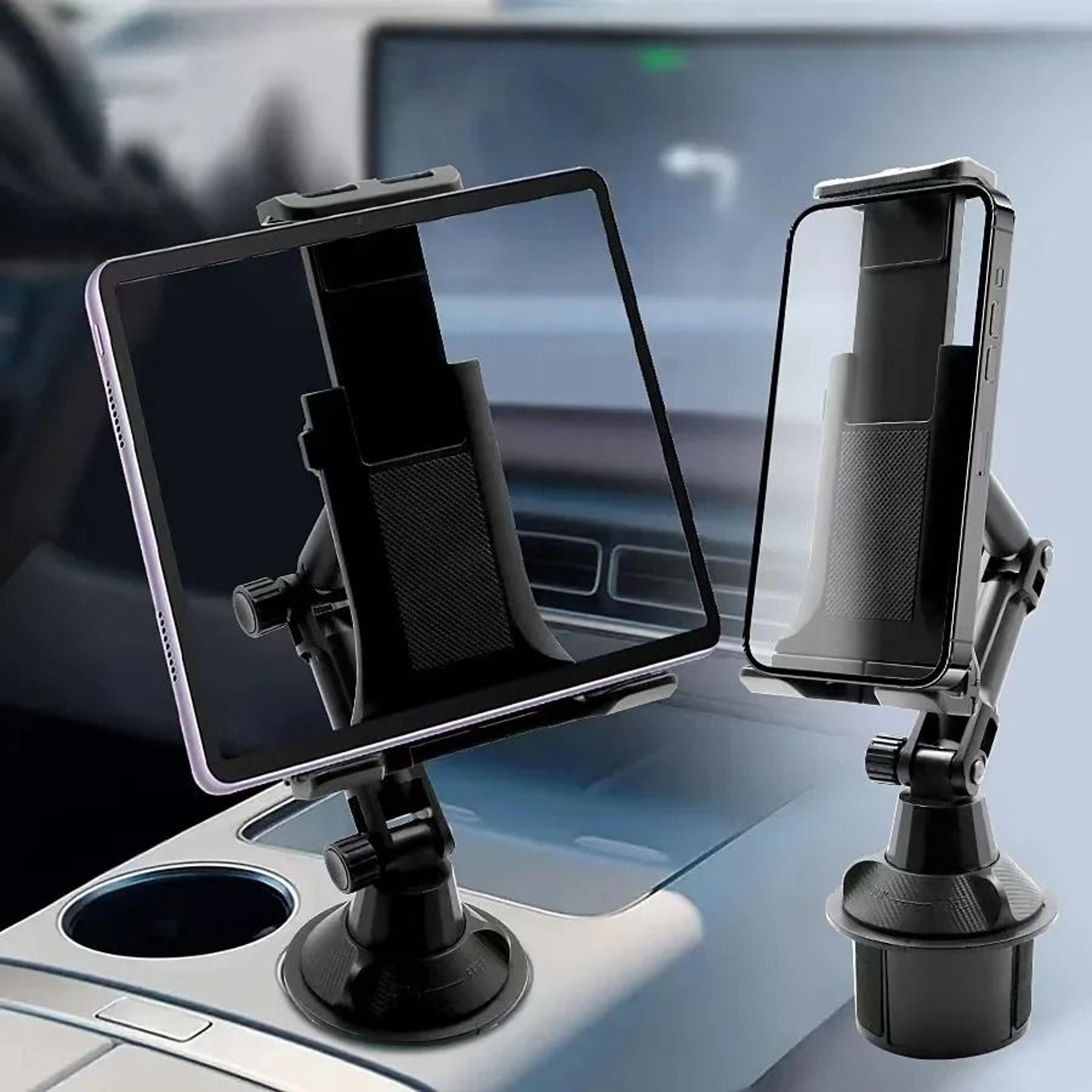 Car Cup Holder Tablet And Phone Mount With Heavy Duty Adjustable Base And 360 Degree Rotation 5