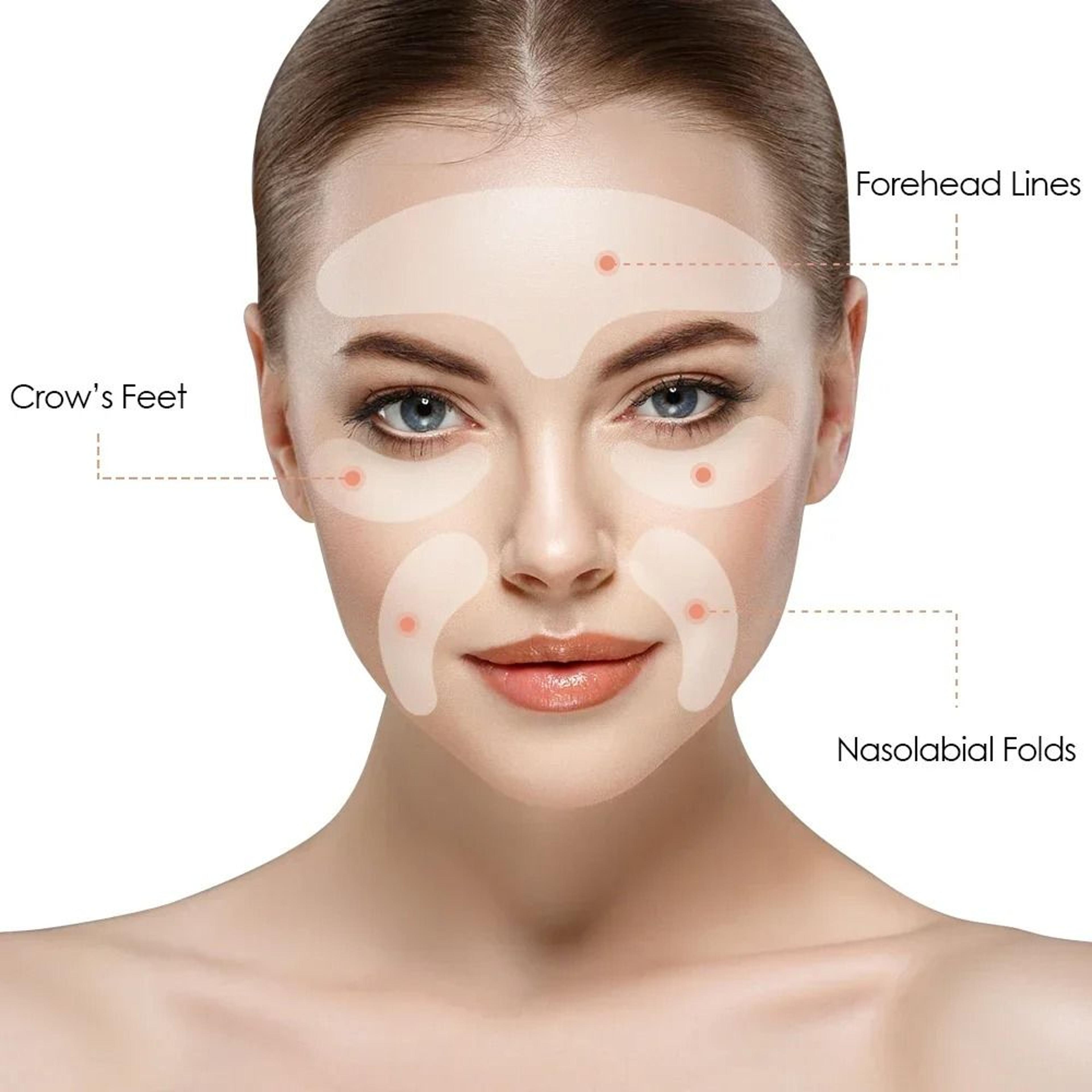 Reusable Silicone Wrinkle Patches For Forehead Eyes And Neck Anti Aging Skin Smoothing Pads 5