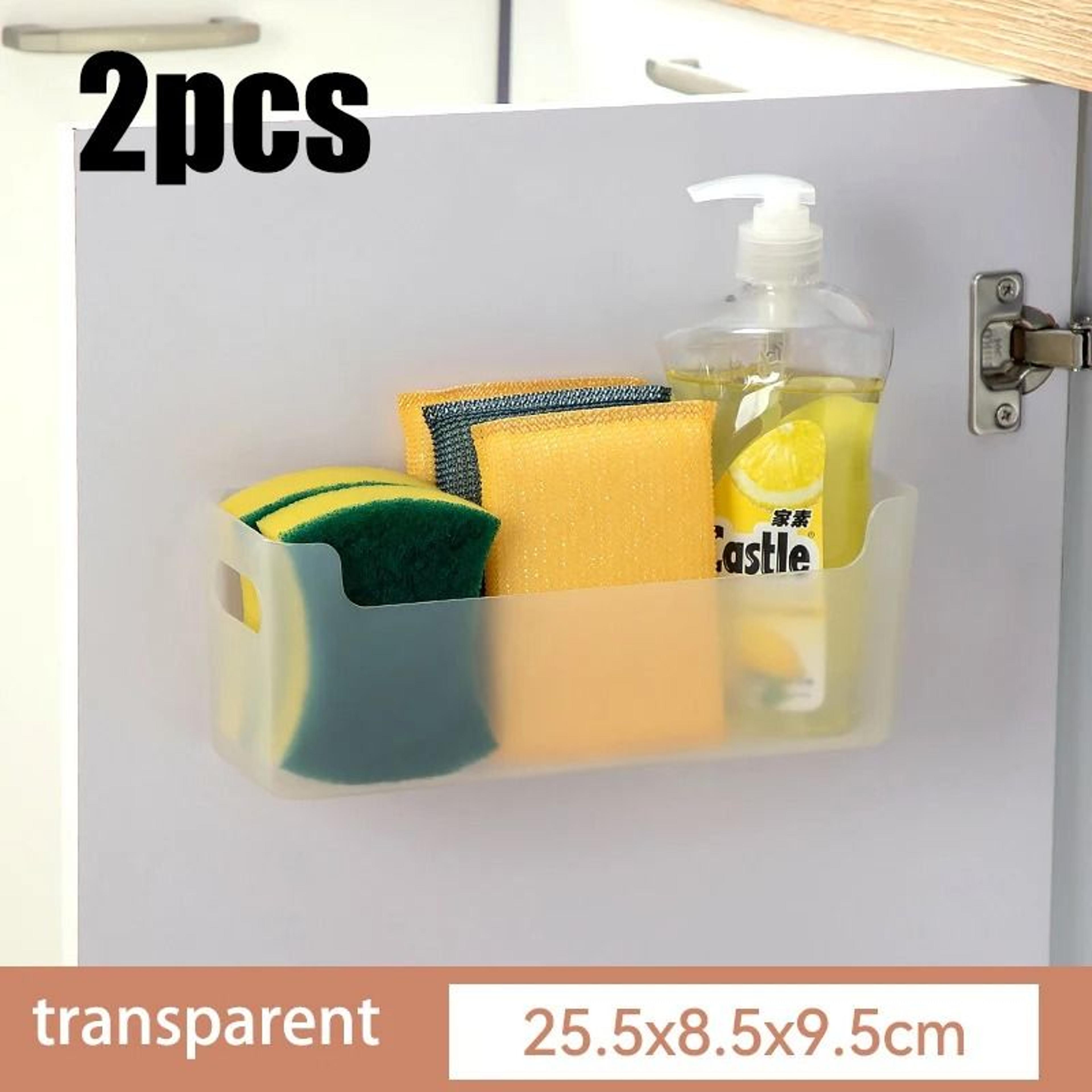 Non Perforated Cabinet Door Storage Rack For Kitchen Organization 11