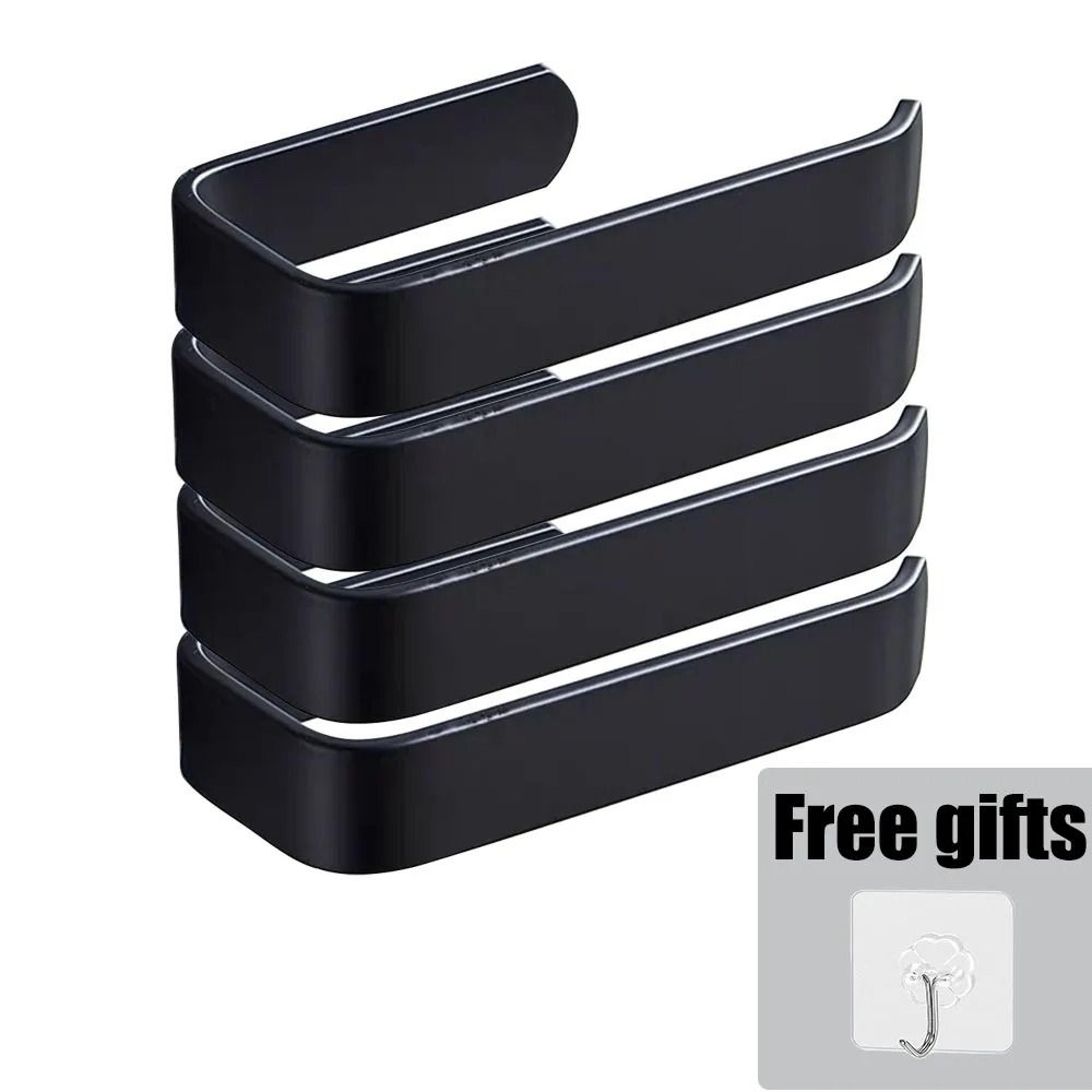 Self Adhesive Wall Mounted Towel Rack Bathroom Towel Holder And Toilet Paper Hanger 12
