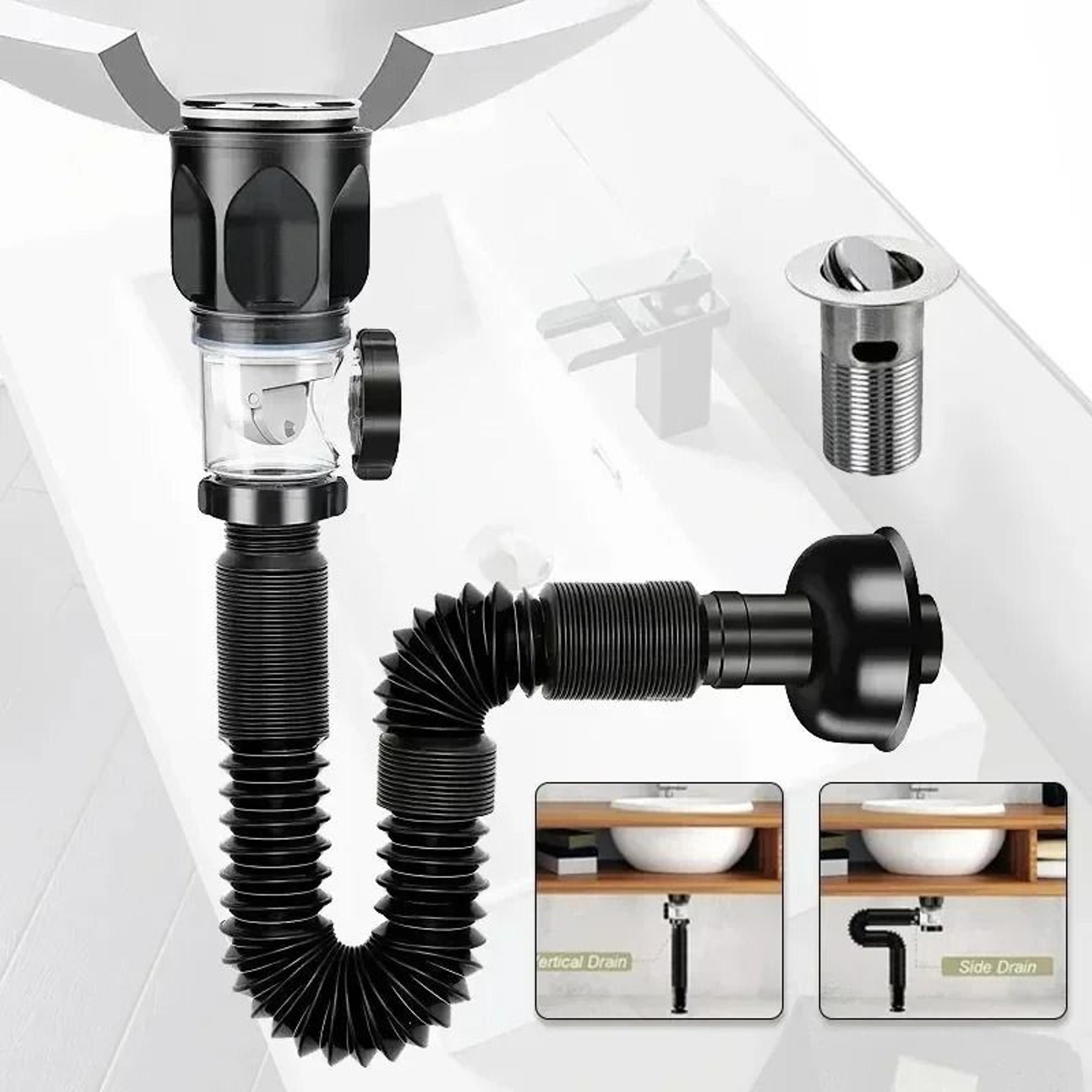 Anti Odor Drainage Pipe Washbasin Horizontal Drain System With Complete Accessories 2