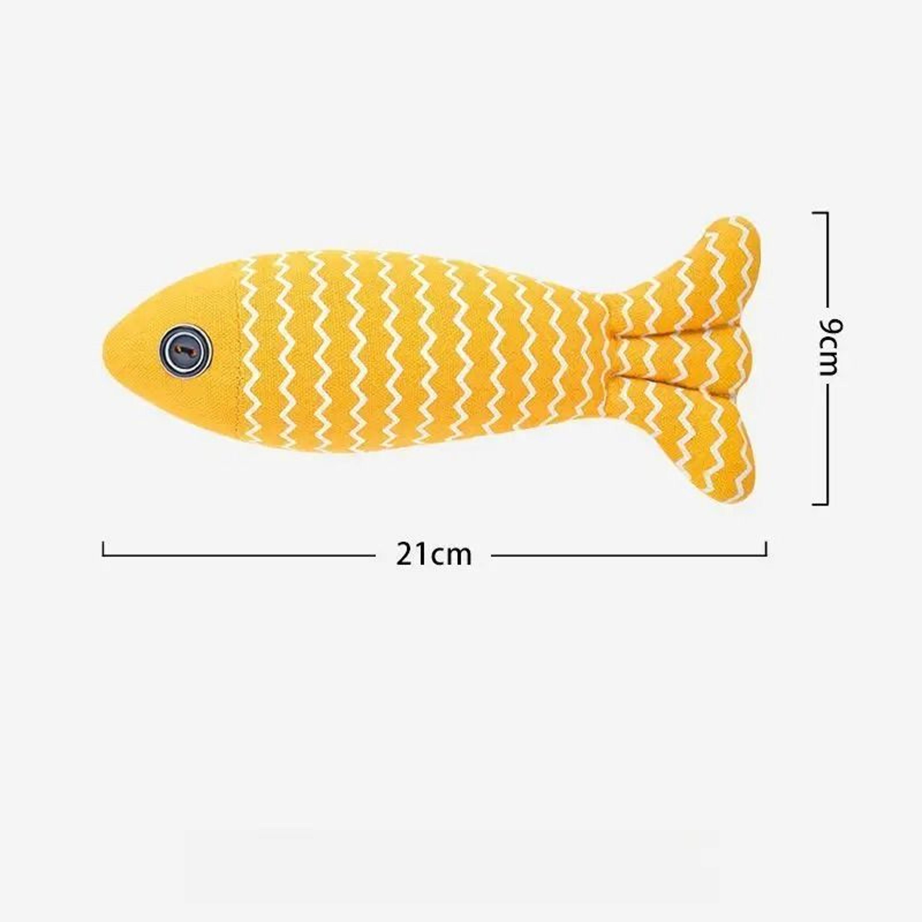 Cat Toy Simulation Fish With Mint Tear Resistant Chew Pillow For Active Indoor Cats 5