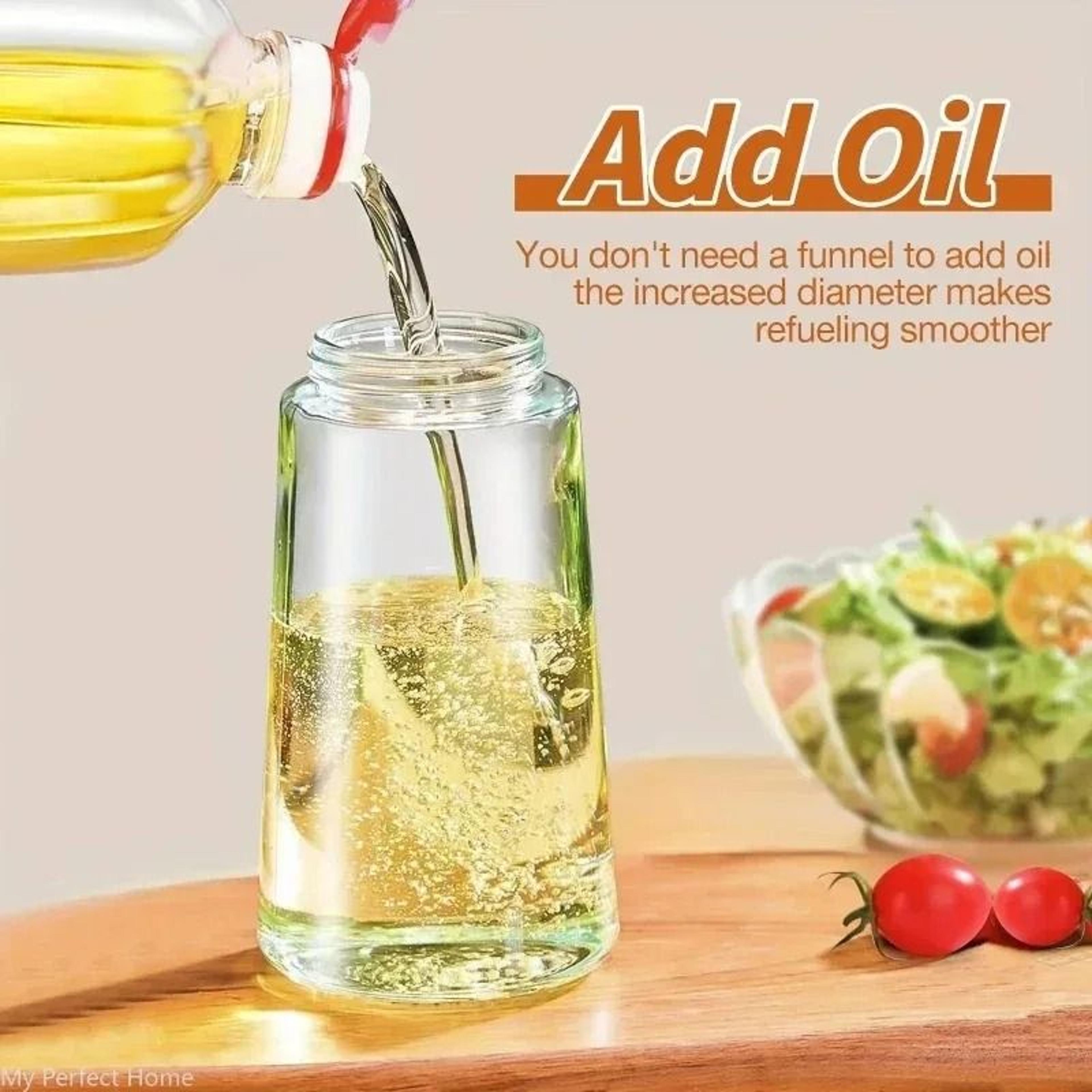 Press Type Glass Oil Spray Bottle For Cooking Baking And BBQ 3