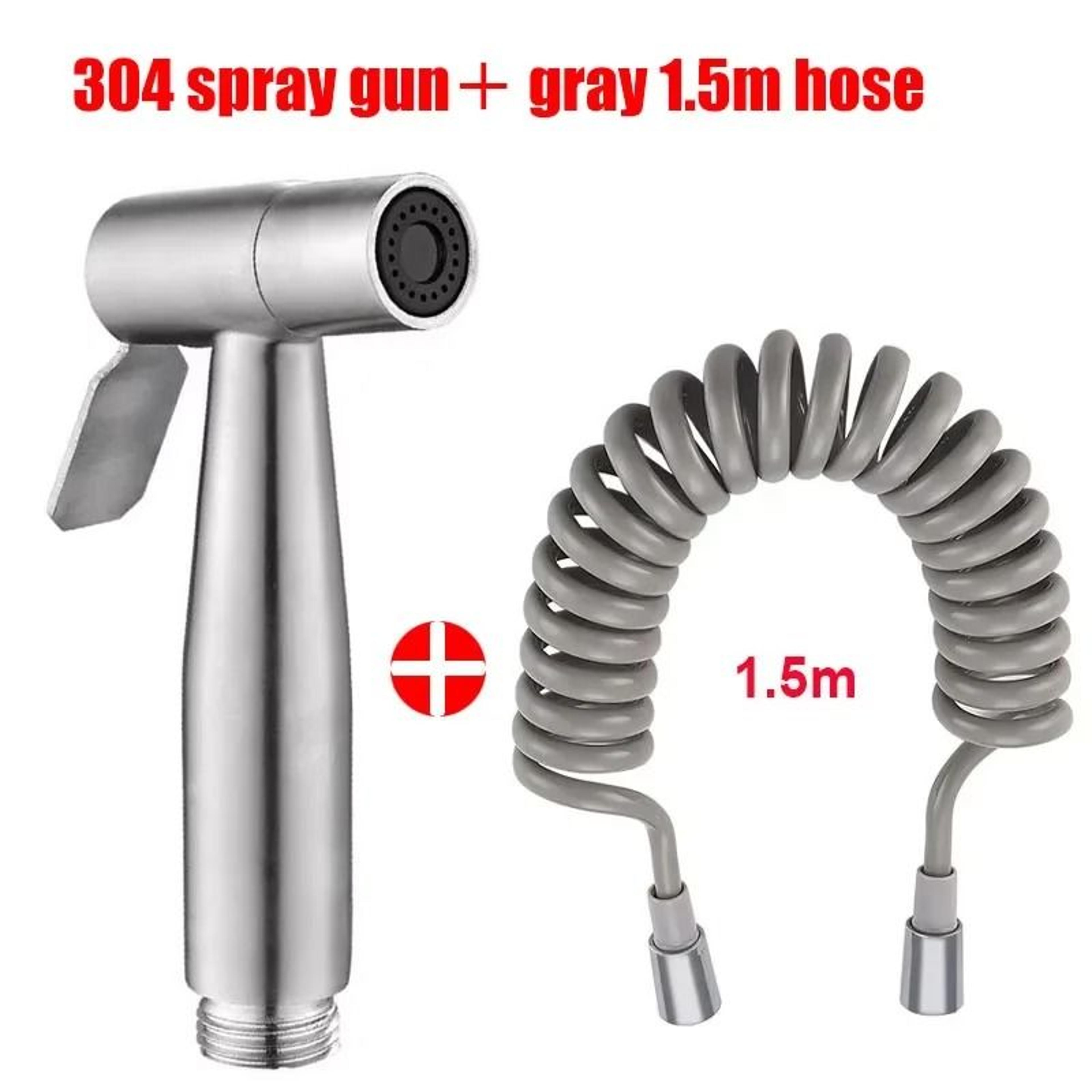 Bathroom Handheld Toilet Spray Set With Double Outlet Corner Valve 14